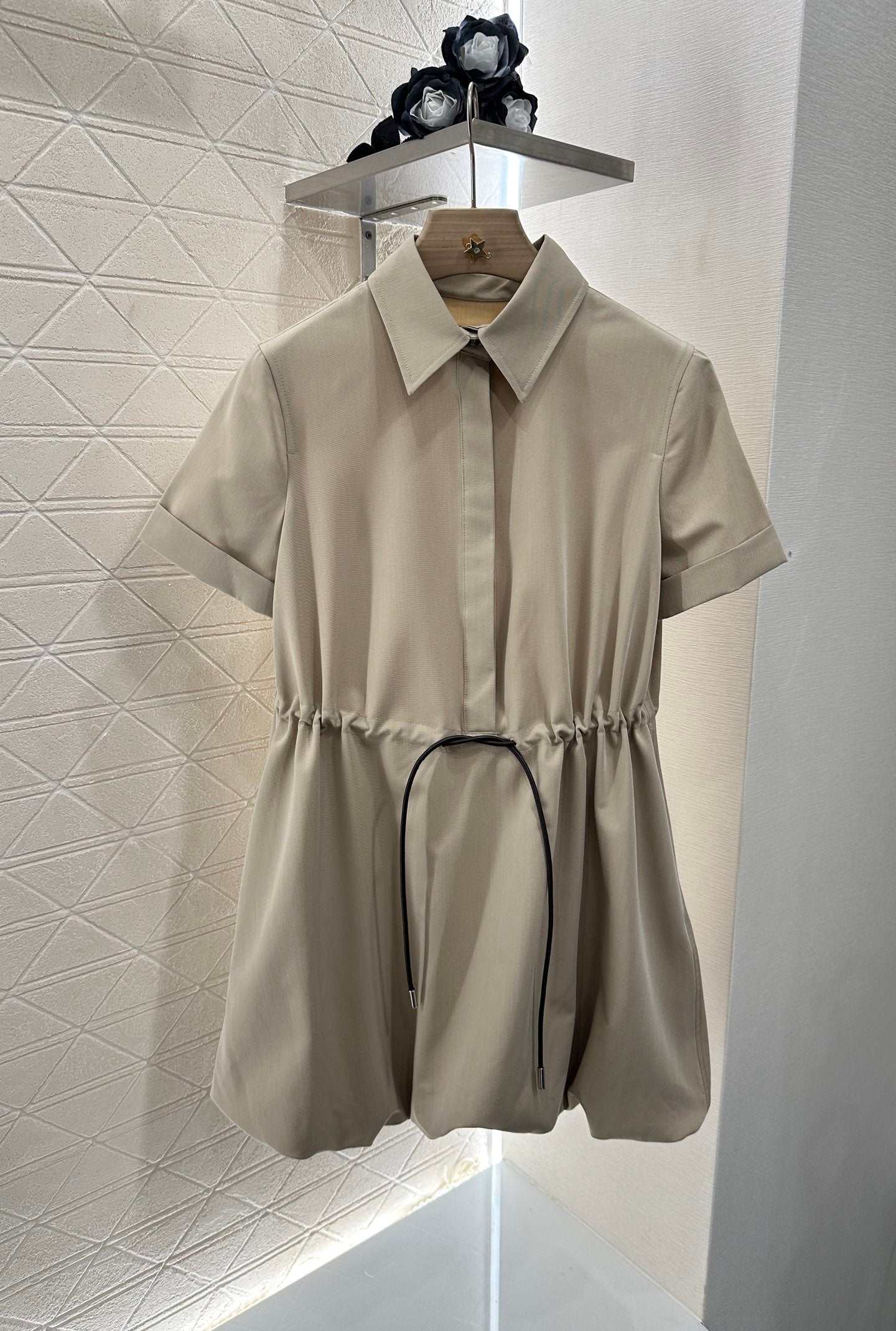 L*♥2025 new product Drawstring flower bud dress