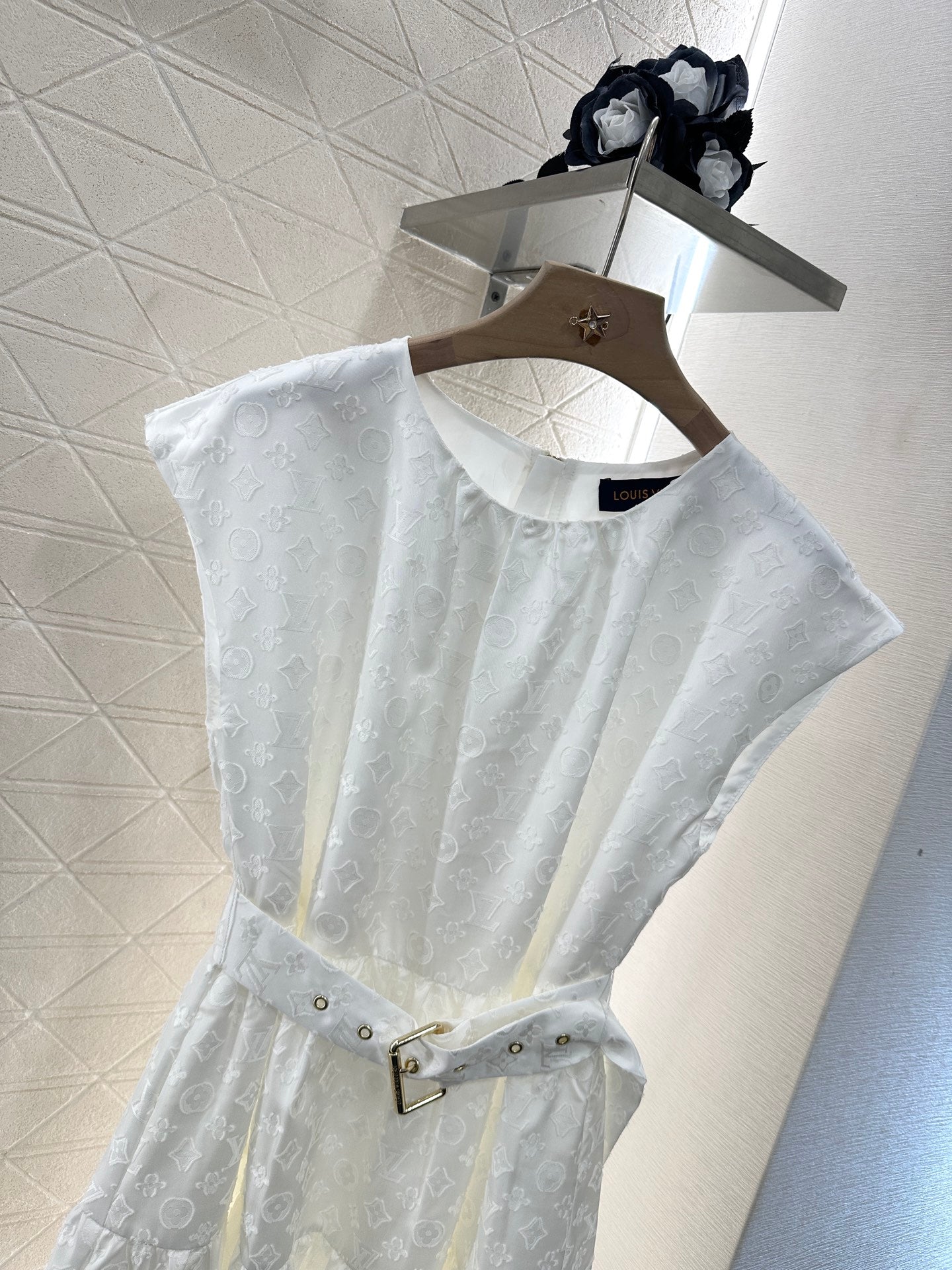 Louis *♥2025 new arrival Belt sleeveless dress