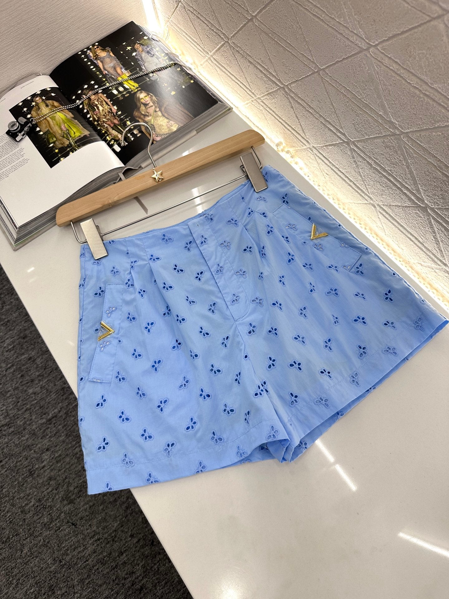 V*♥2025 new products Shirt and shorts set