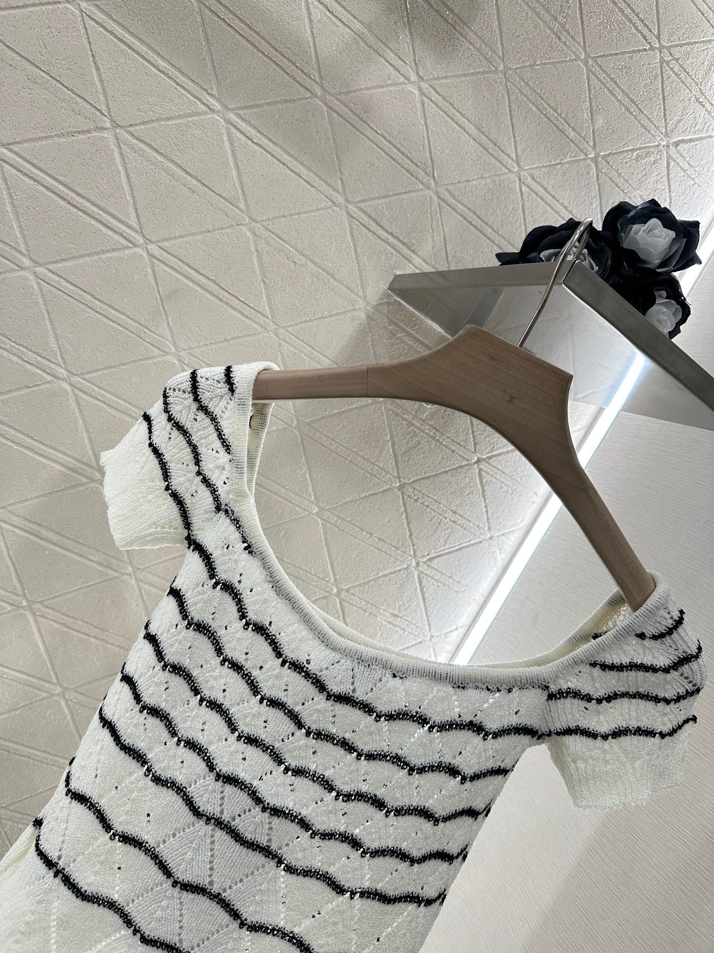 C*♥2025 new product Hollow knitted short sleeves