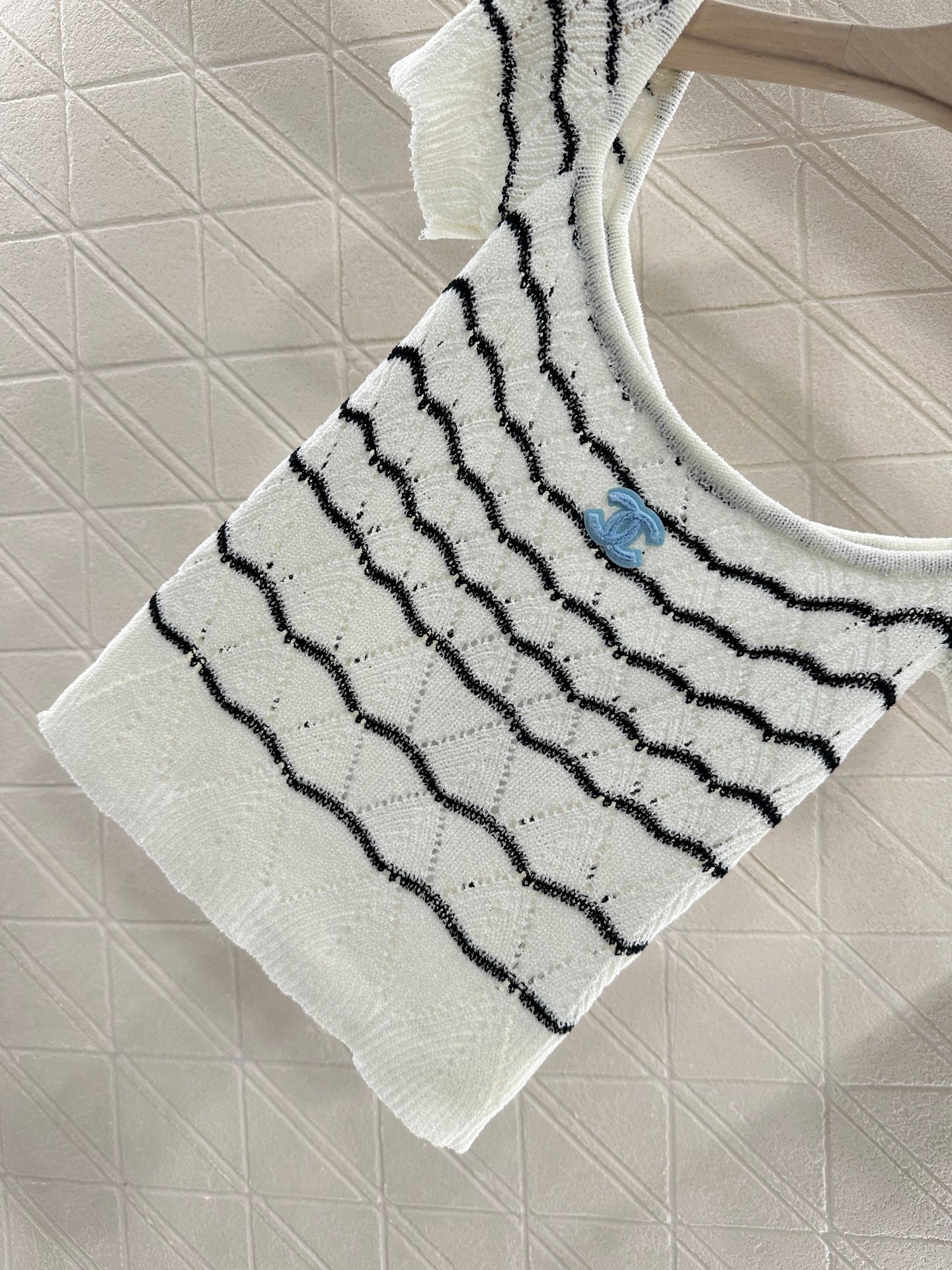 C*♥2025 new product Hollow knitted short sleeves