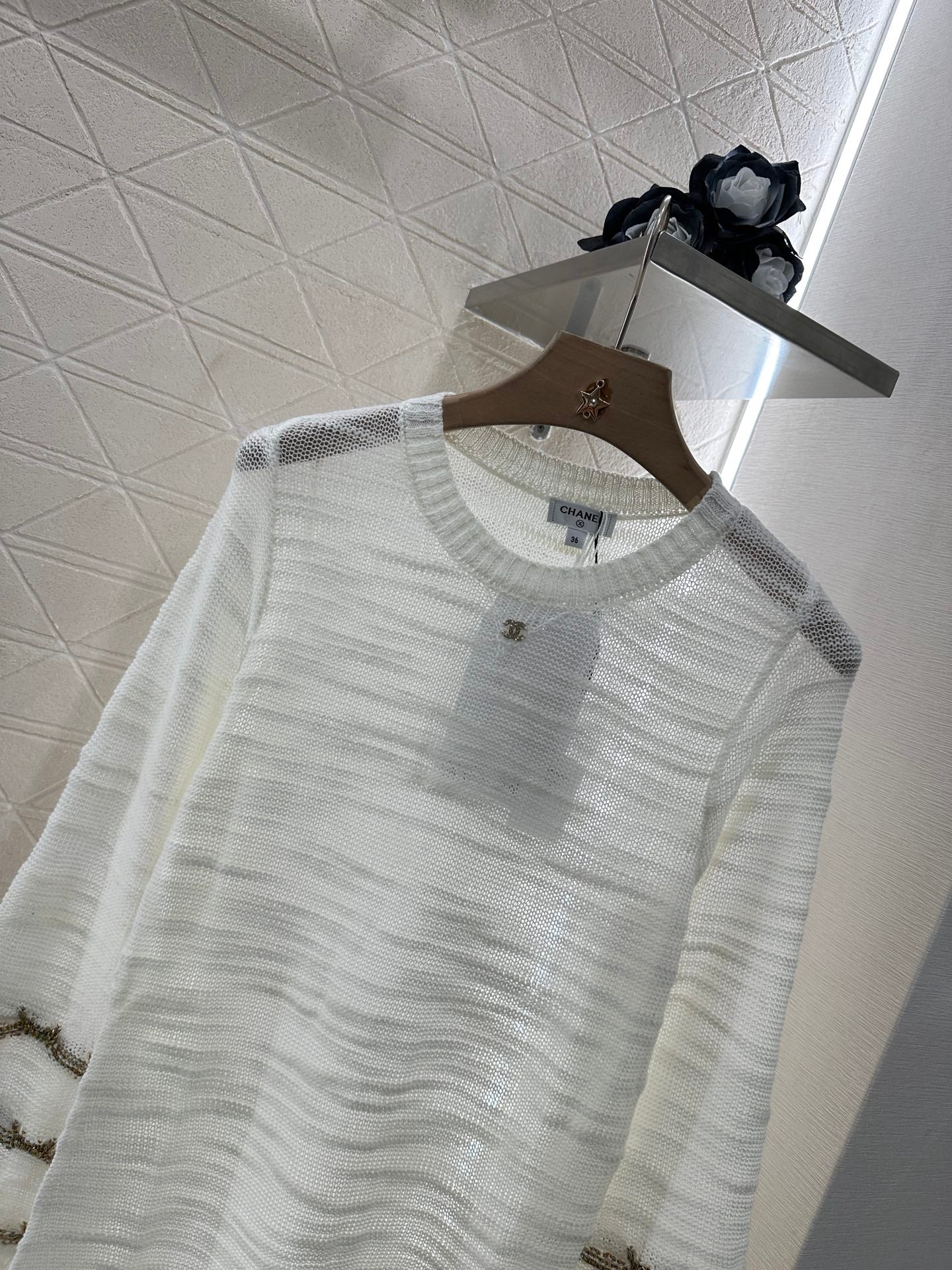 C*♥2025 new product Embroidered knitted dress