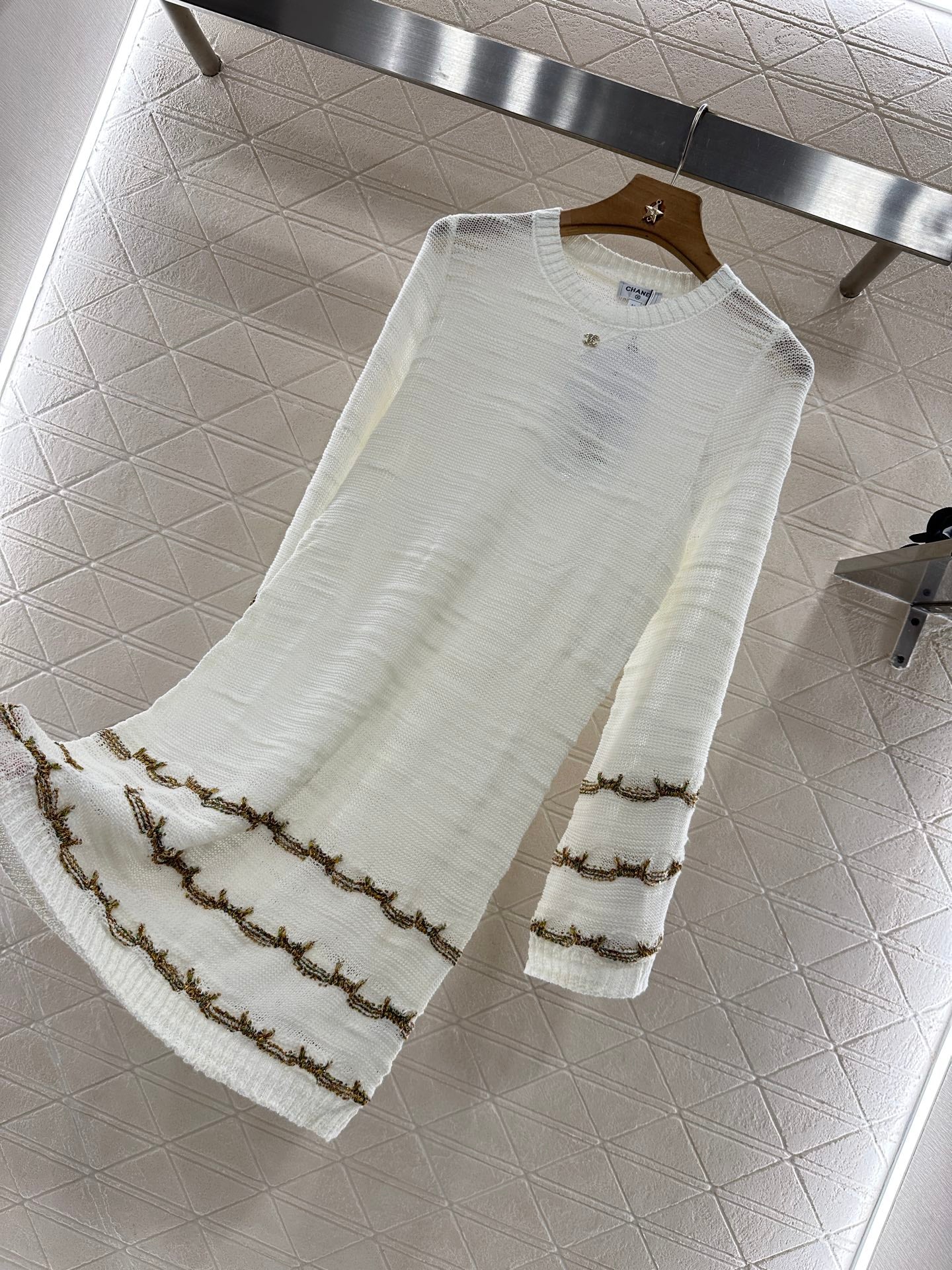 C*♥2025 new product Embroidered knitted dress