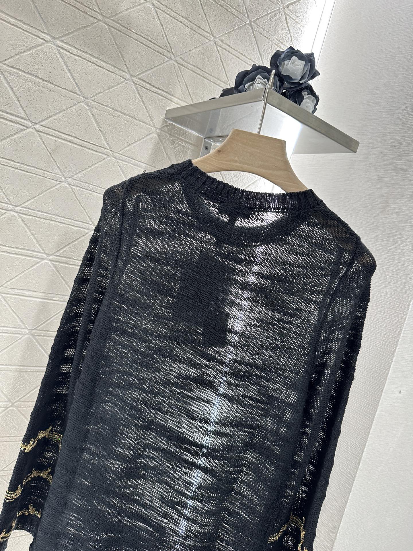C*♥2025 new product Embroidered knitted dress