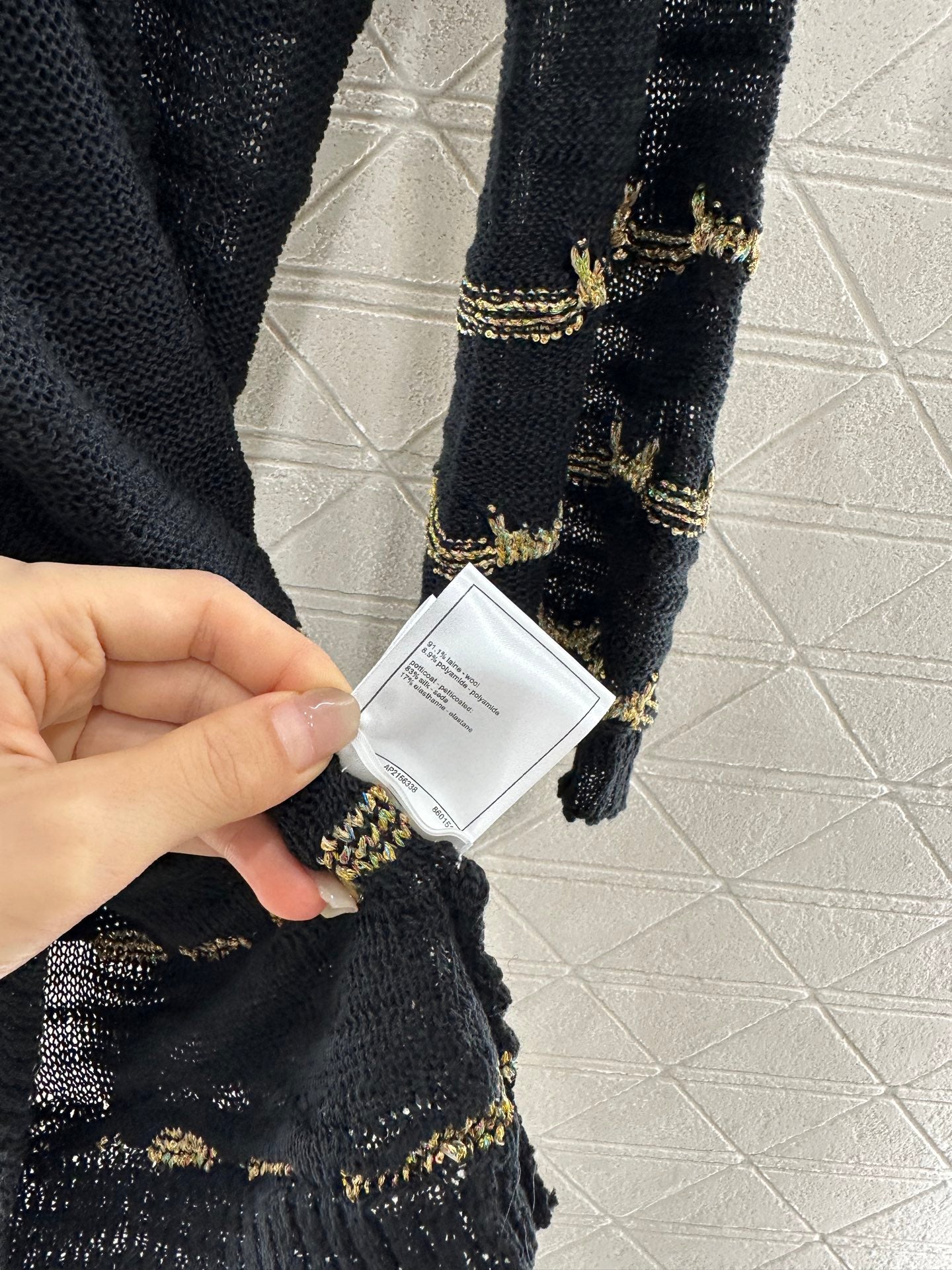 C*♥2025 new product Embroidered knitted dress