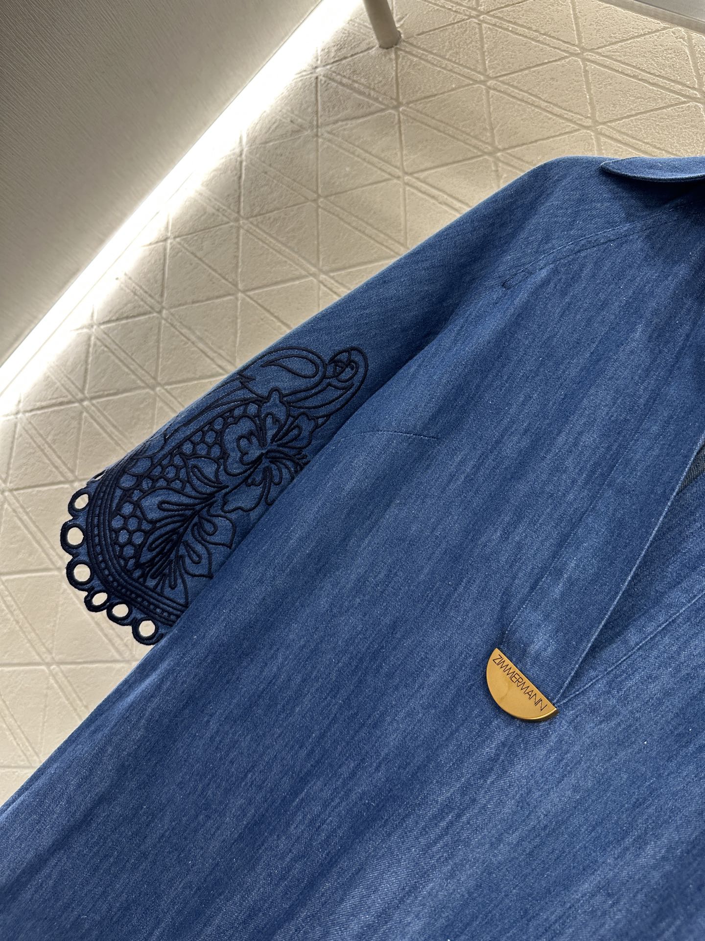 Z*♥New Arrival Embroidered Denim Dress