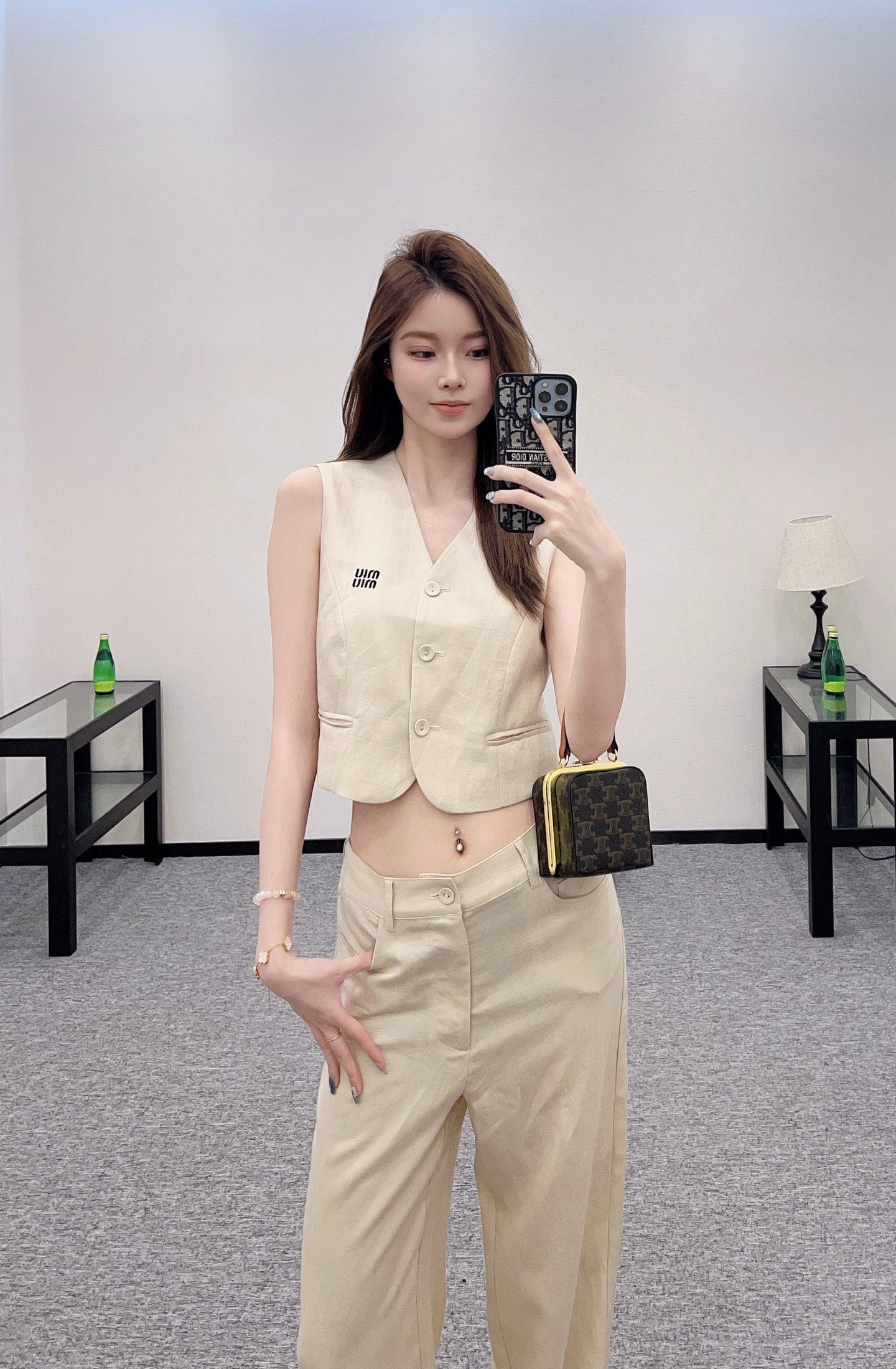 Mi*mi*♥2025 new products Vest and trousers set
