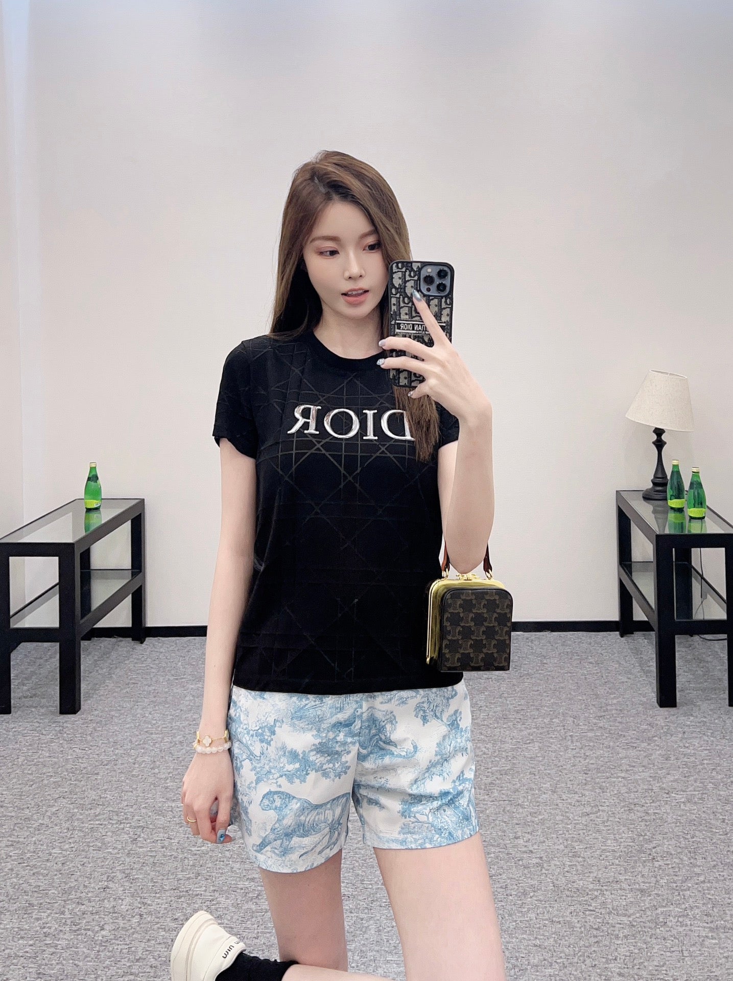 D*♥2025 new product Diamond short sleeves