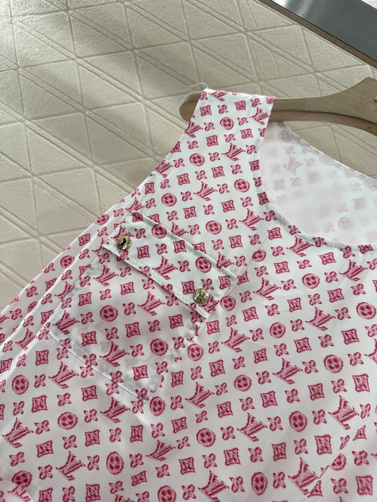 Louis*♥2025 new product Drawstring vest dress