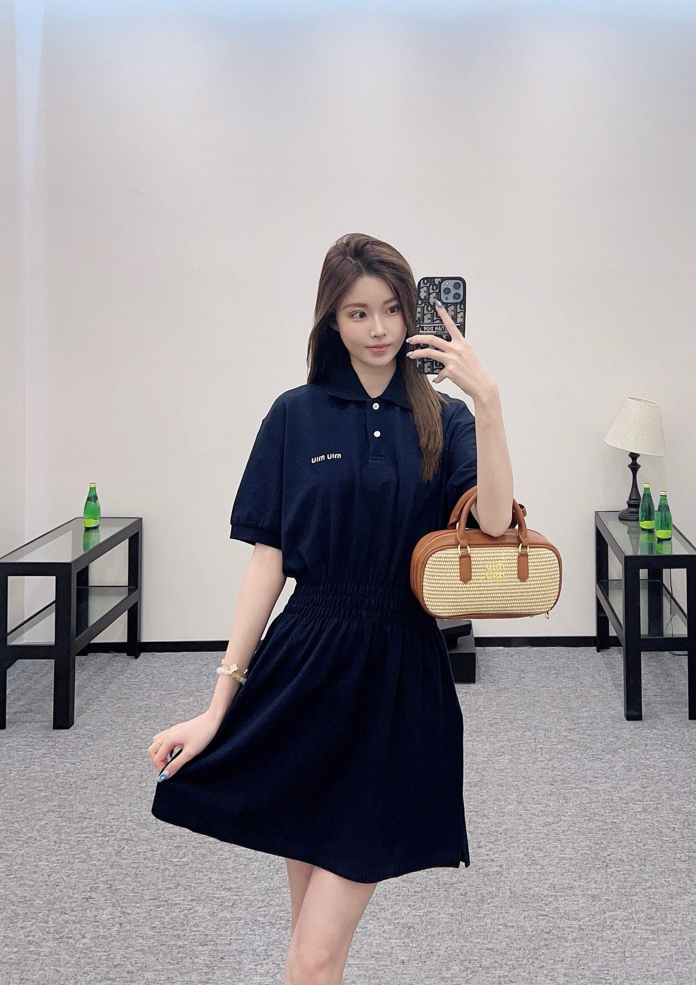 Mi*mi*♥2025 new products Short-sleeved dress
