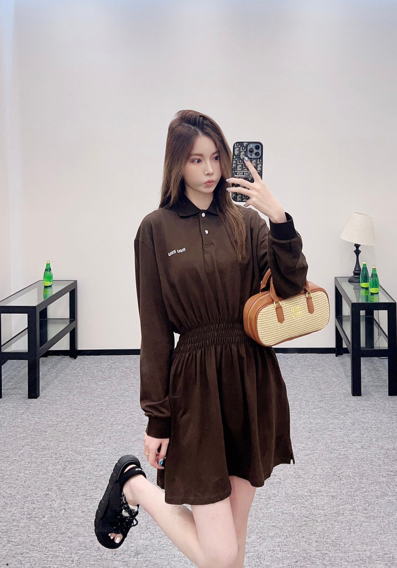 Mi*mi*♥2025 new products Short-sleeved dress
