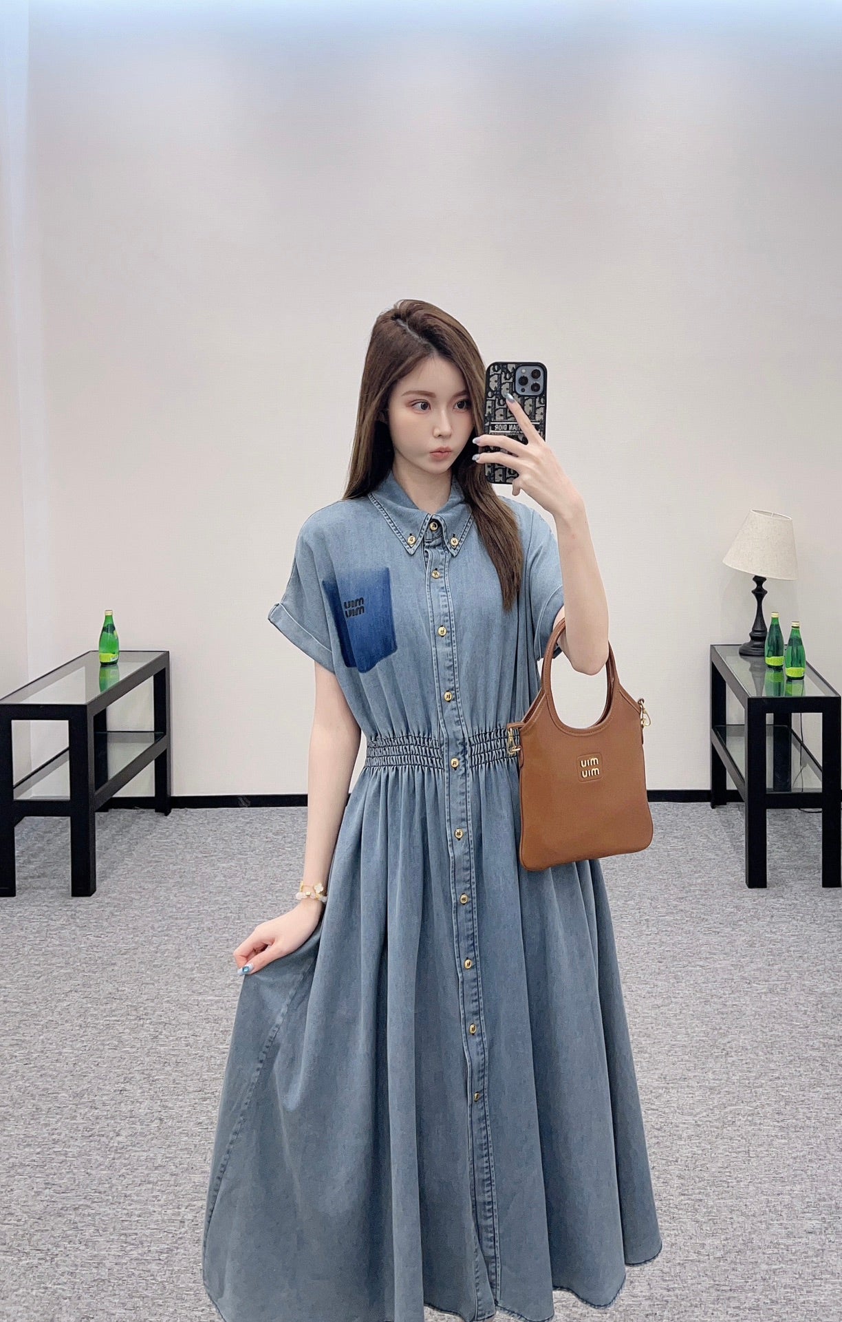 Mi*mi*♥2025 new products Denim dress