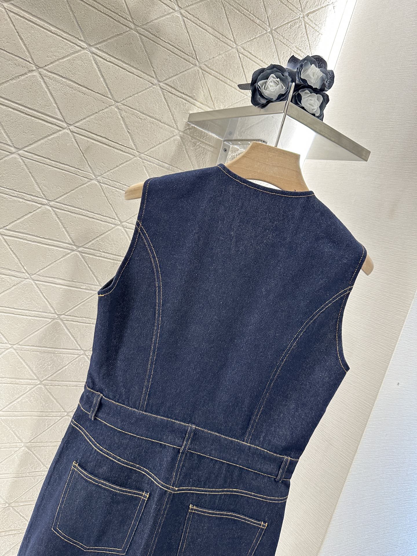 Louis*♥2025 new product Denim vest skirt