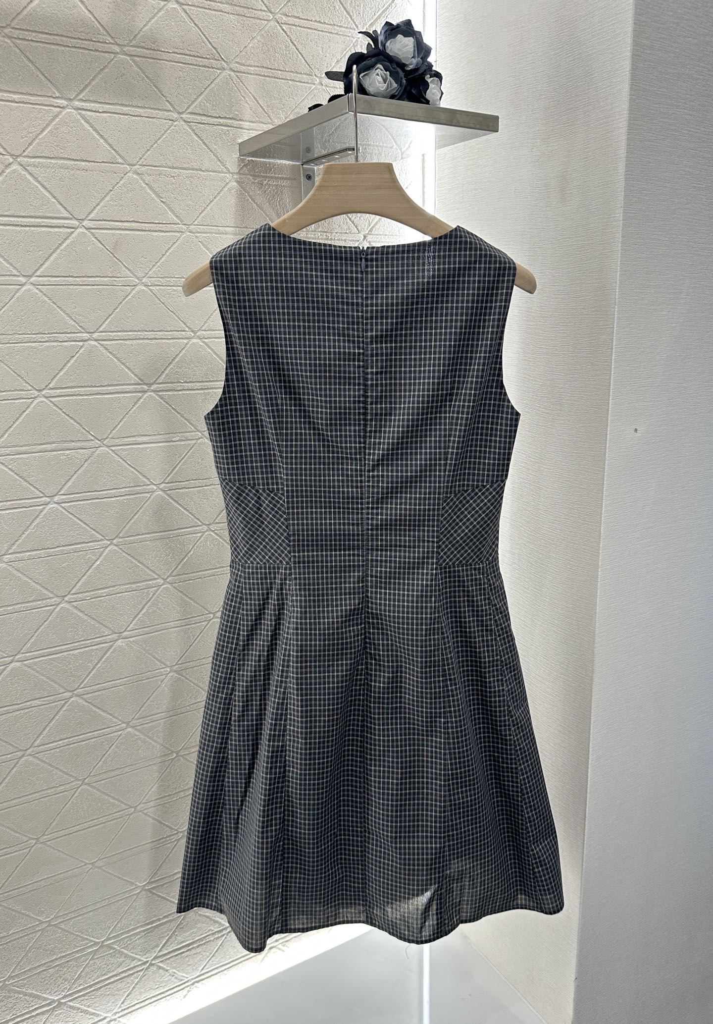 Mi*mi*♥2025 new product Plaid lace vest skirt