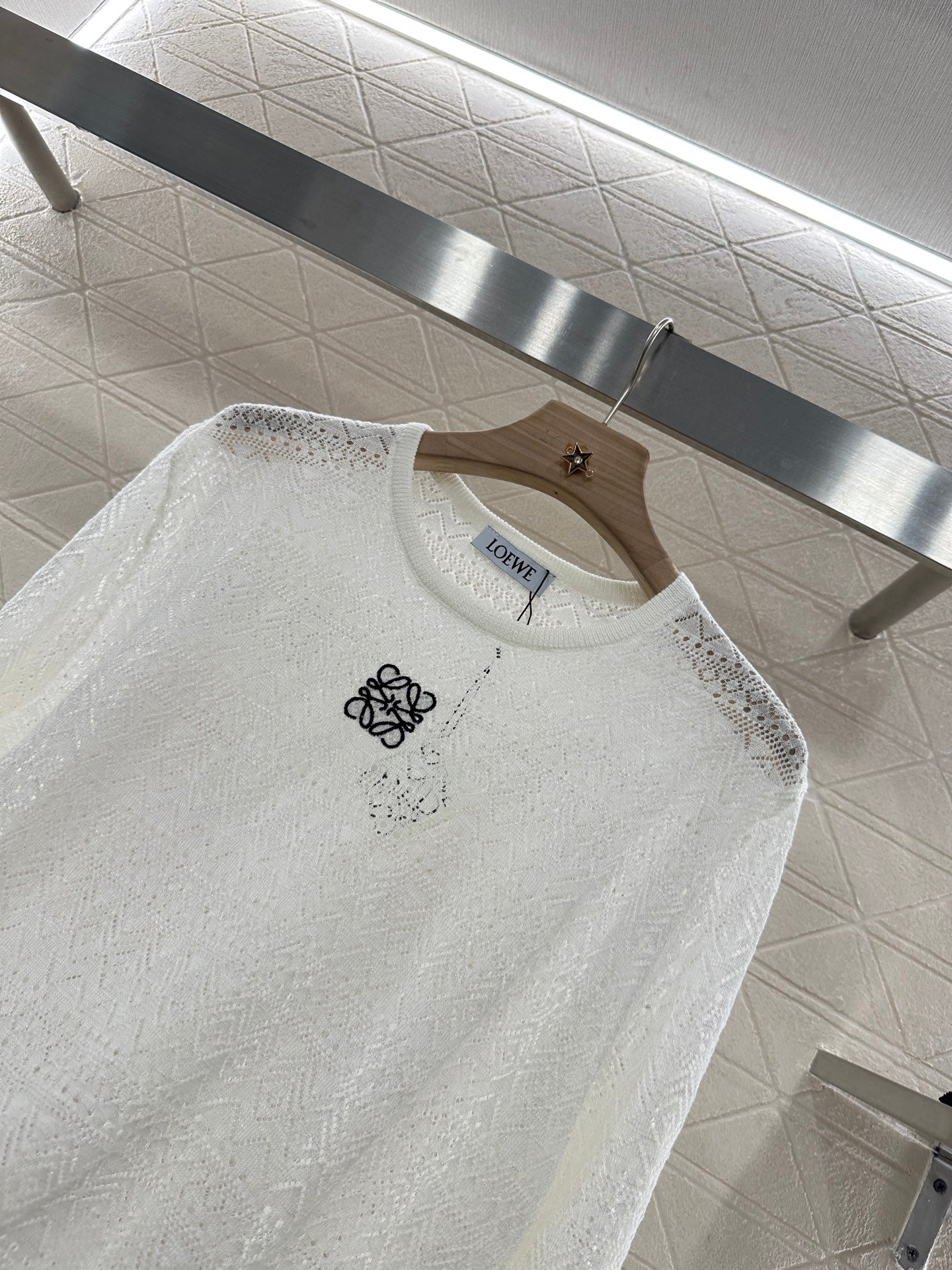 L*♥2025 new product Hollow knitted long sleeves