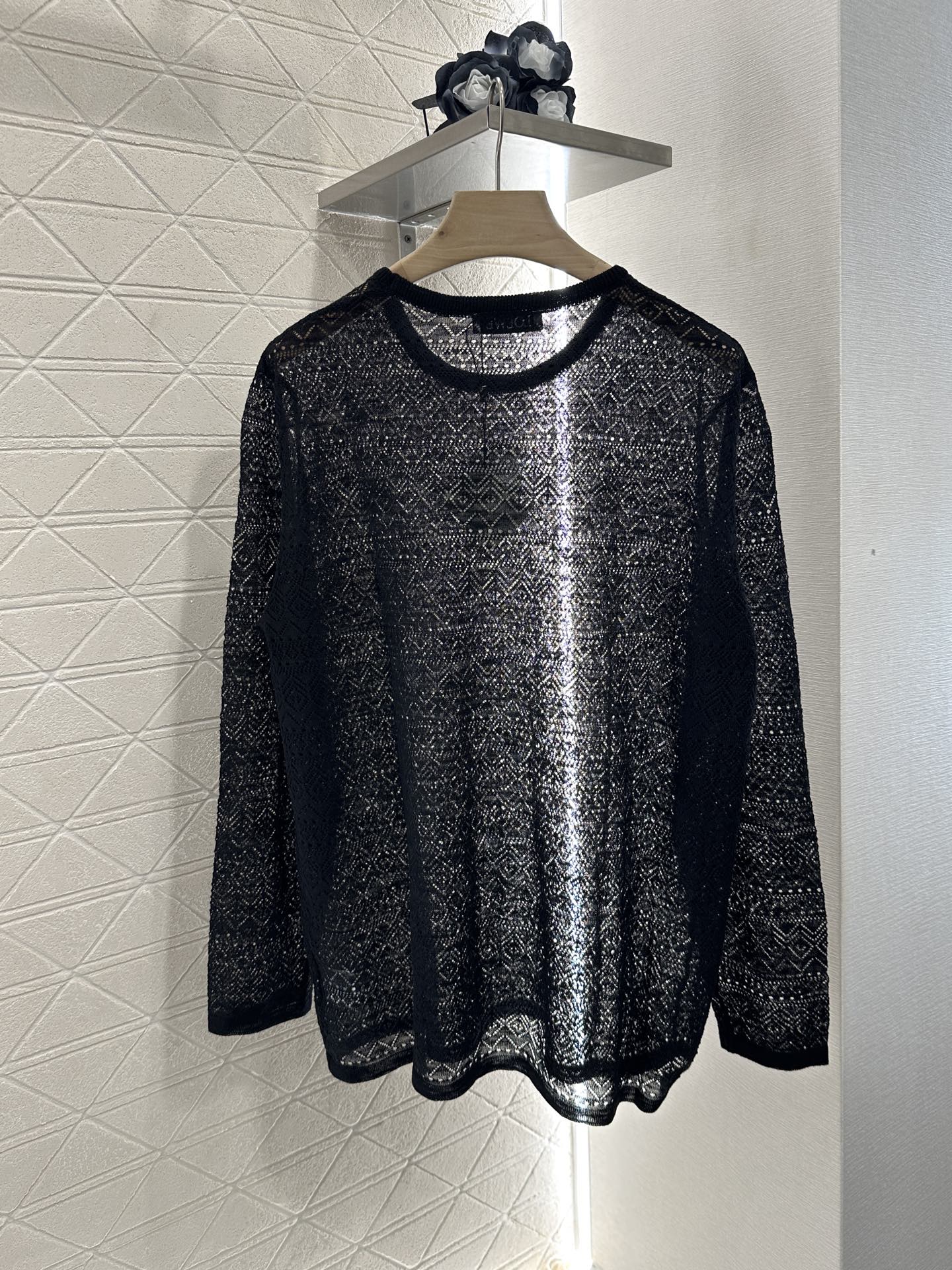 L*♥2025 new product Hollow knitted long sleeves