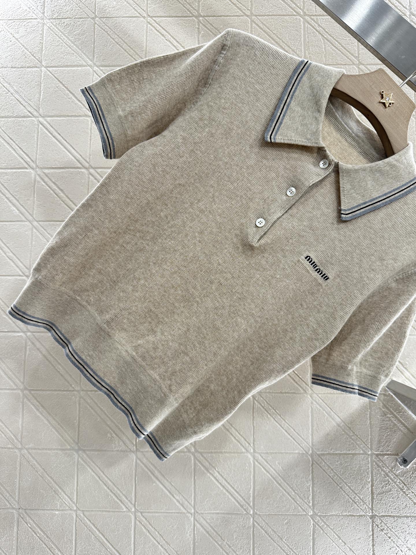 Mi*mi*♥2025 new products Knitted short sleeves