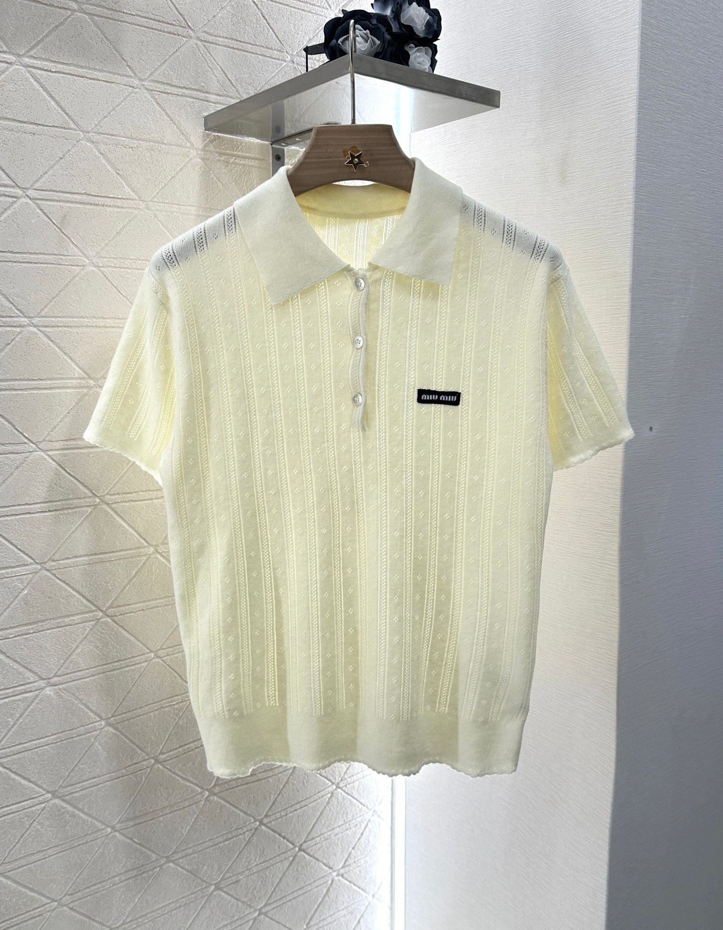 Mi*mi*♥2025 new products Knitted short sleeves