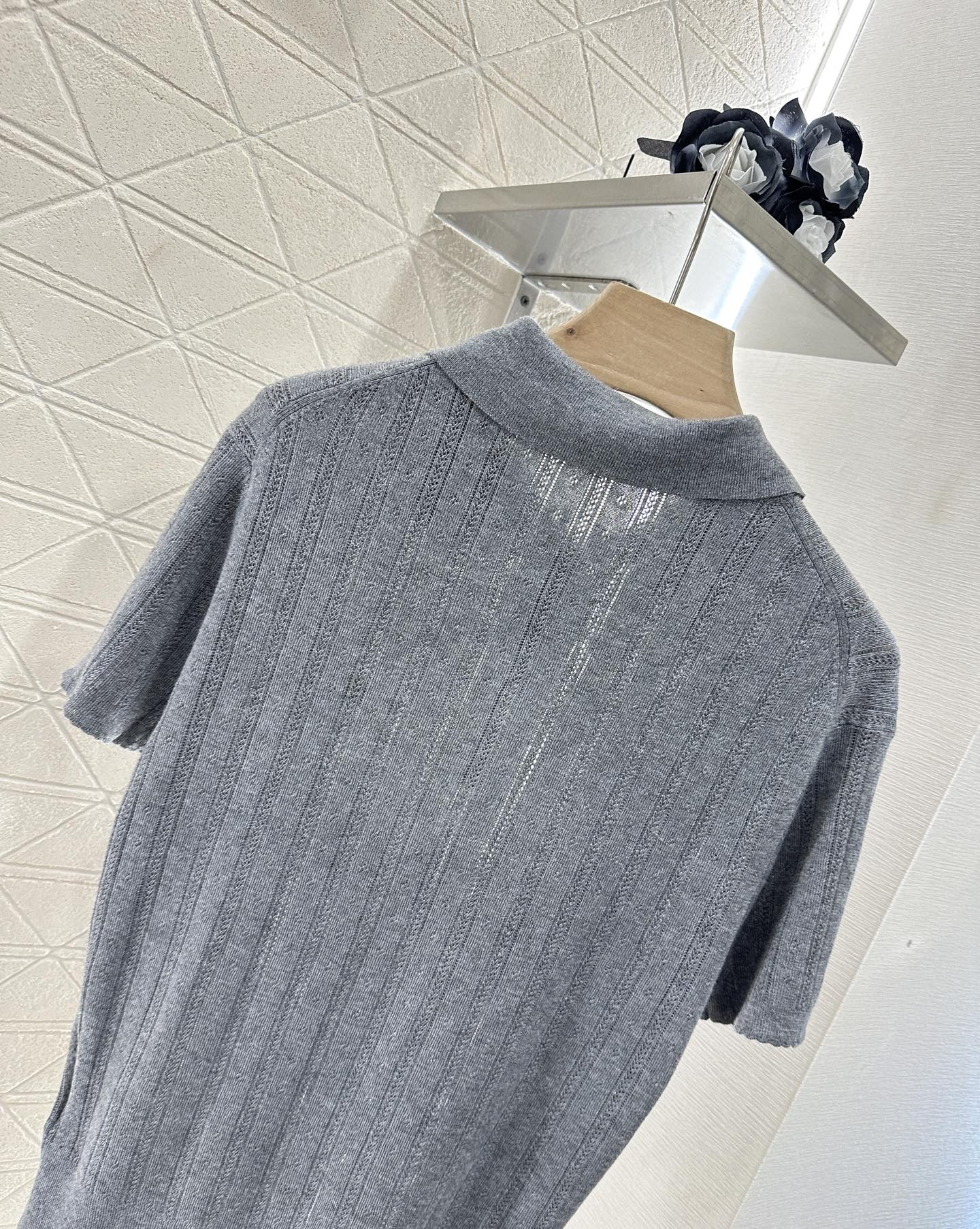 Mi*mi*♥2025 new products Knitted short sleeves