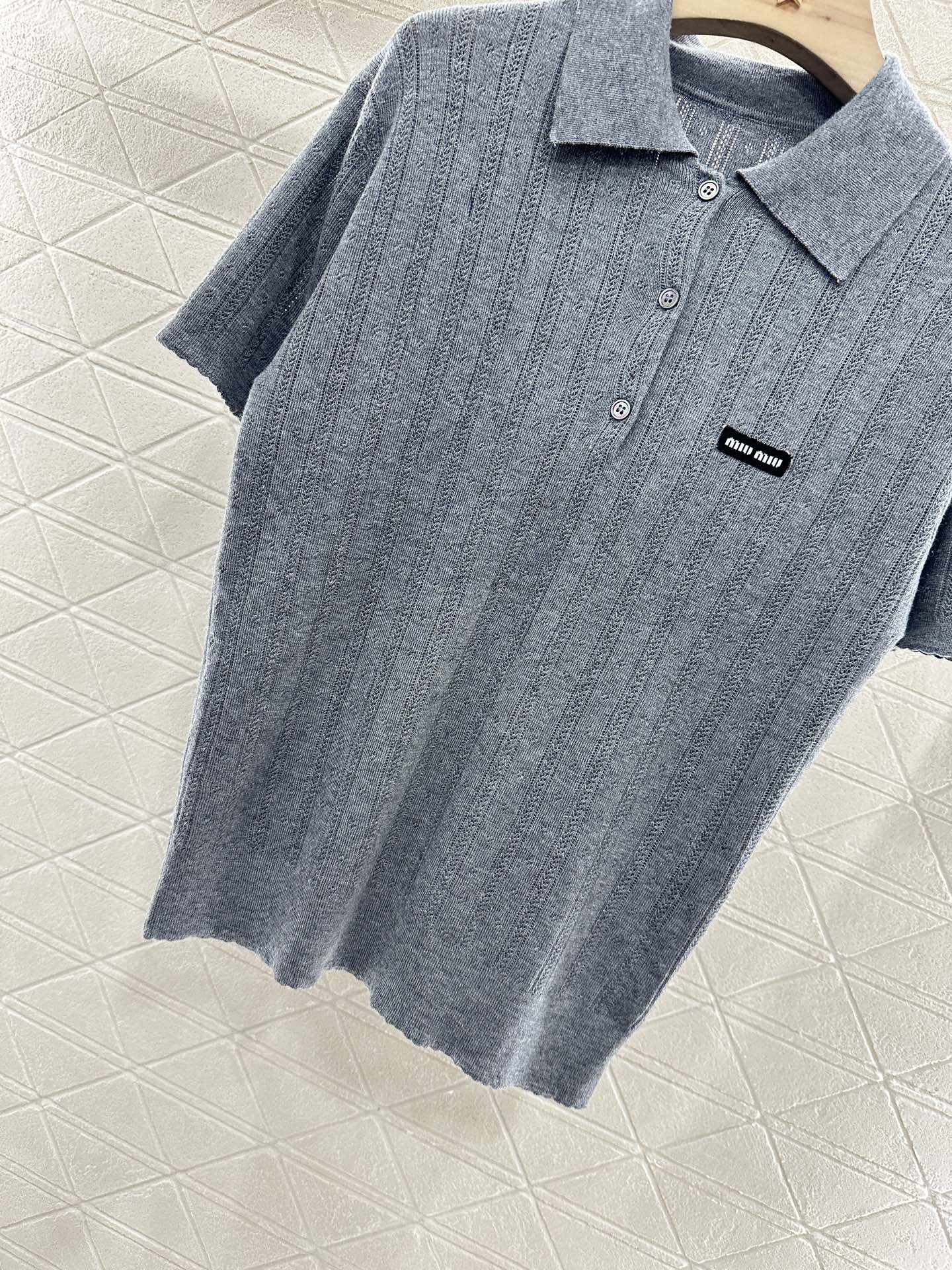 Mi*mi*♥2025 new products Knitted short sleeves