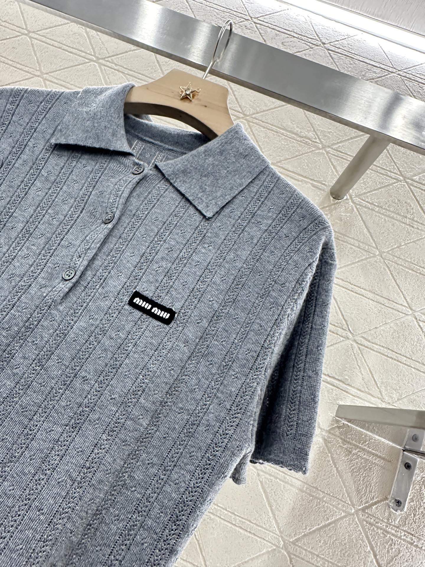 Mi*mi*♥2025 new products Knitted short sleeves