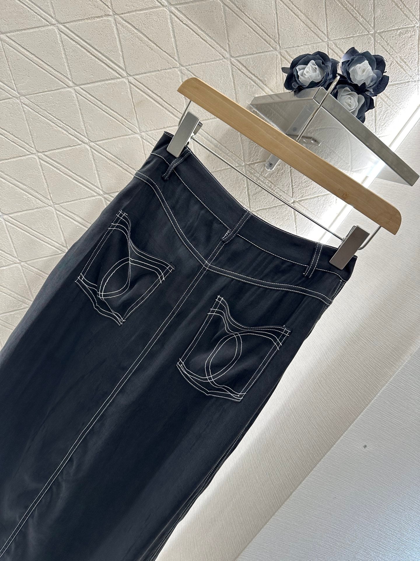 ♥C*♥2025 new product Vest slit long skirt suit