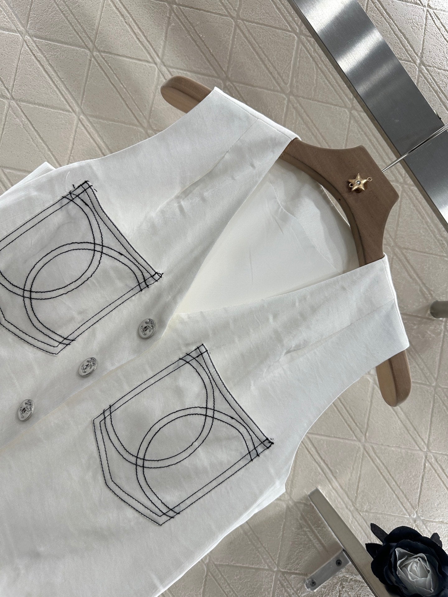 C*♥2025 new product Double C vest shorts set