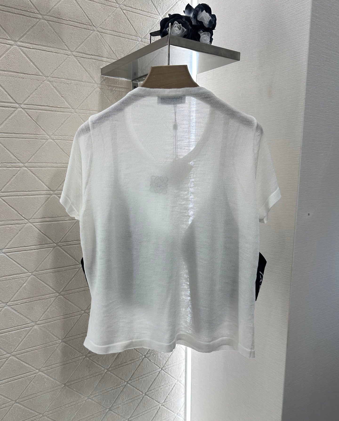 L*♥2025 new product Printed knitted top