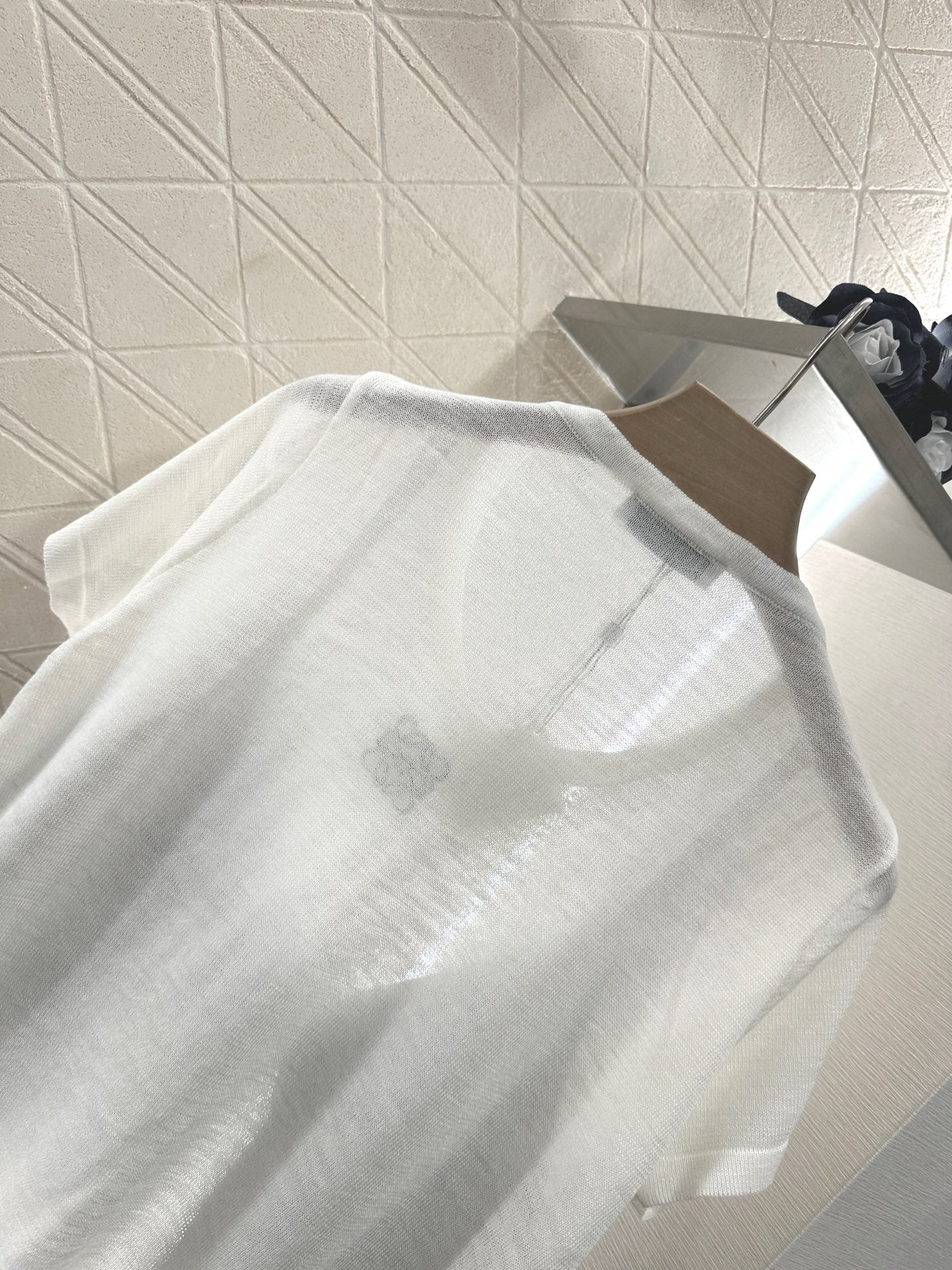 L*♥2025 new product Printed knitted top