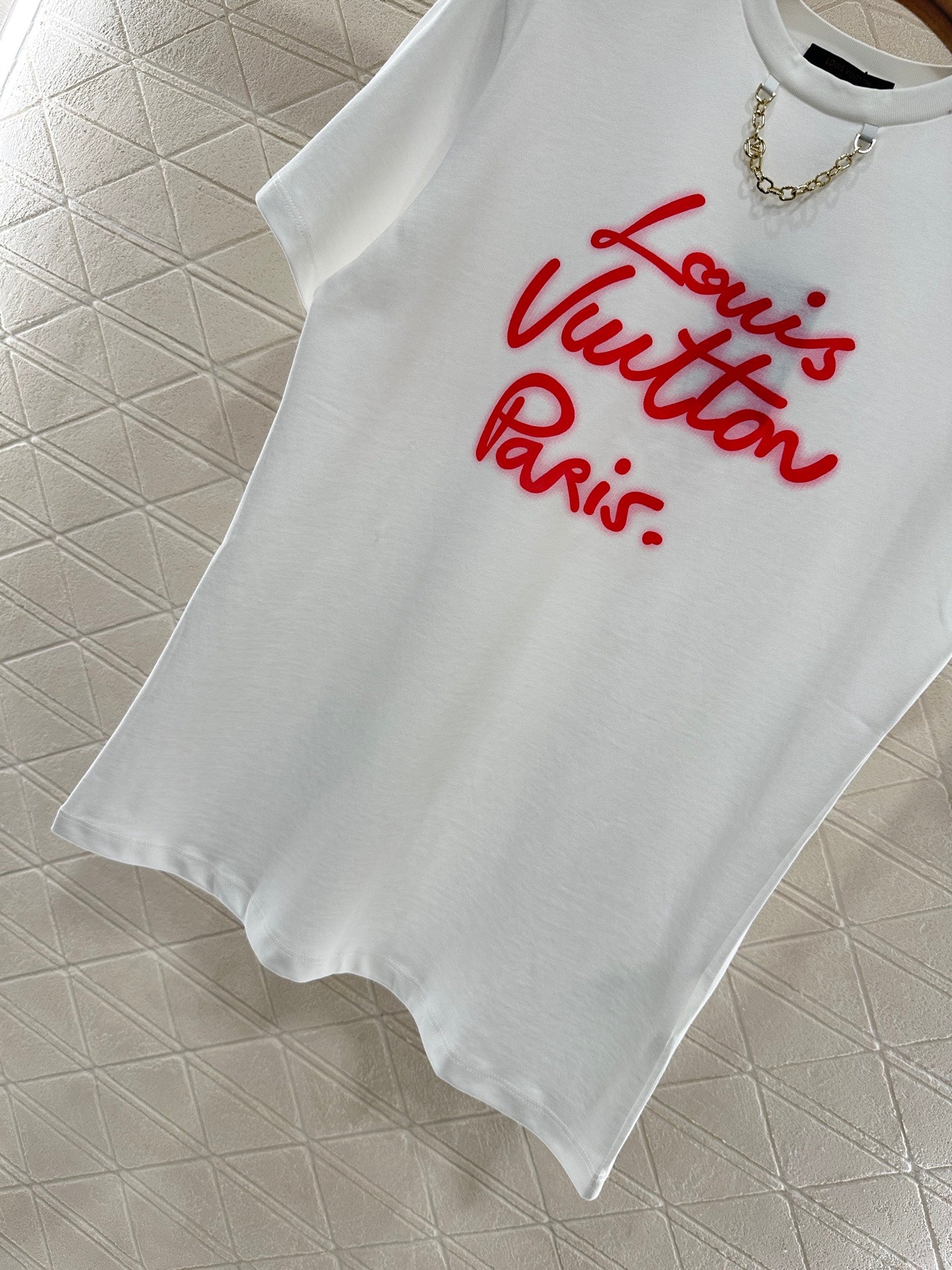 L*β₯2025 new product Chain round neck print πππ