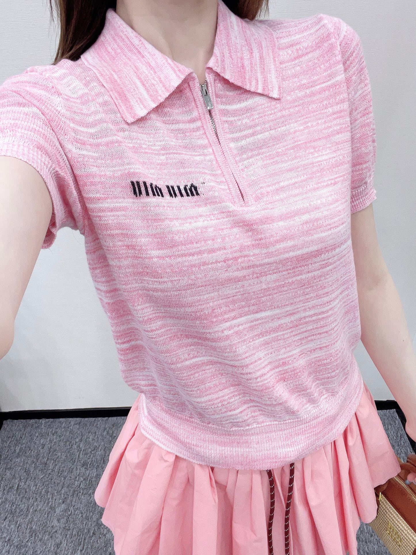 ♥*Mi*mi*♥2025 new products Knitted short sleeves