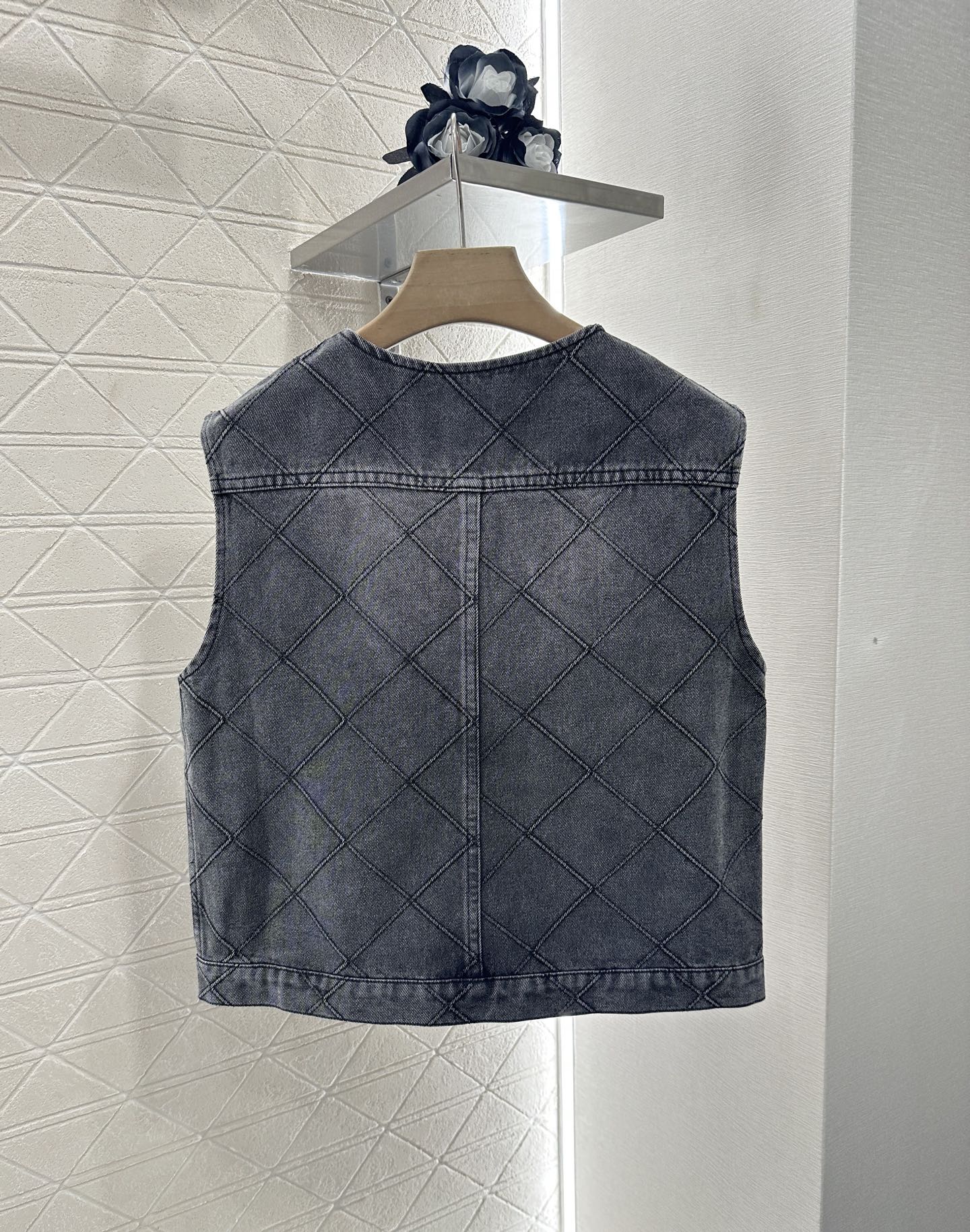 C*♥2025 new products Denim vest and short skirt set