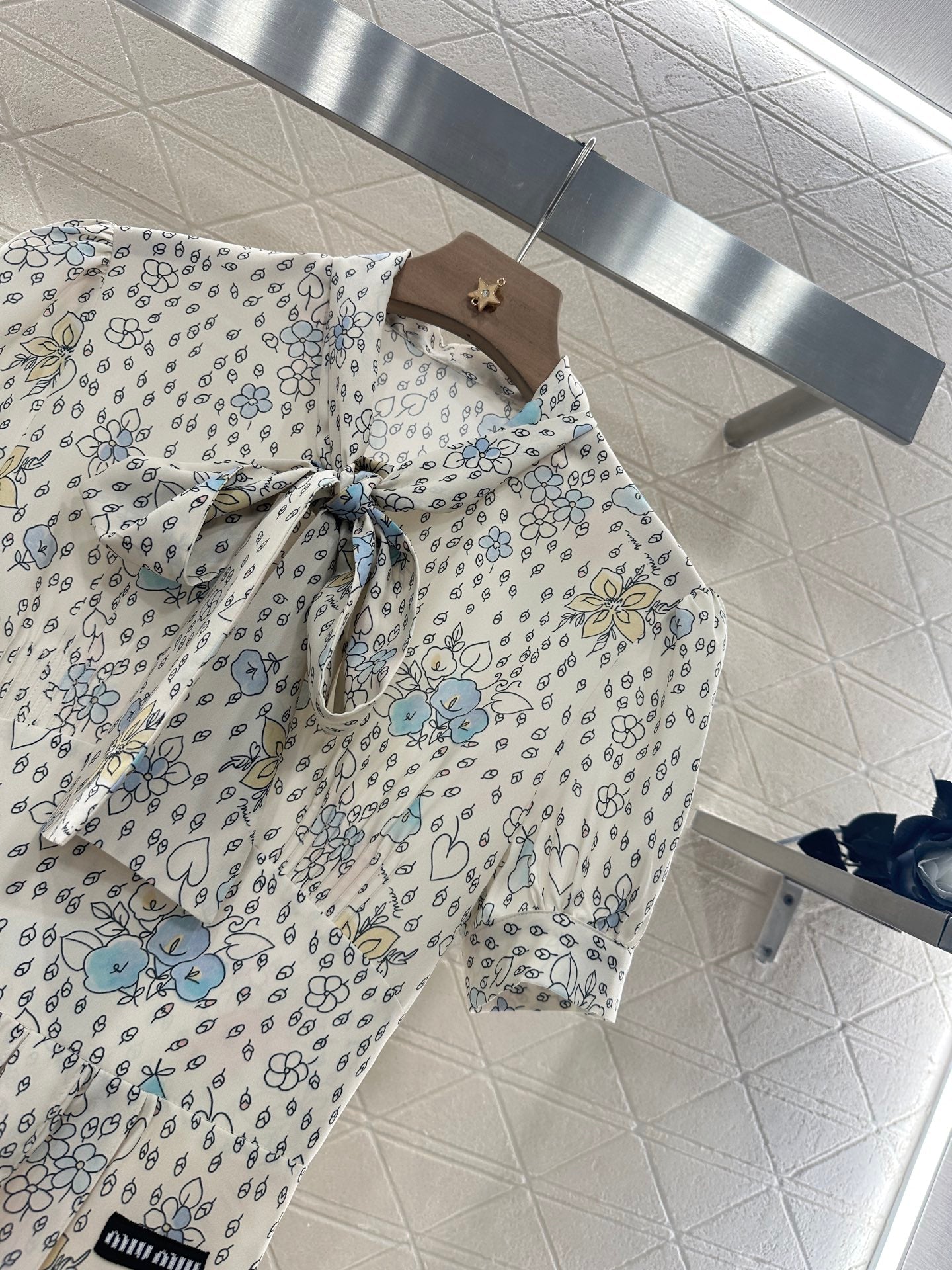Mi*mi*♥2025 new product Floral retro dress