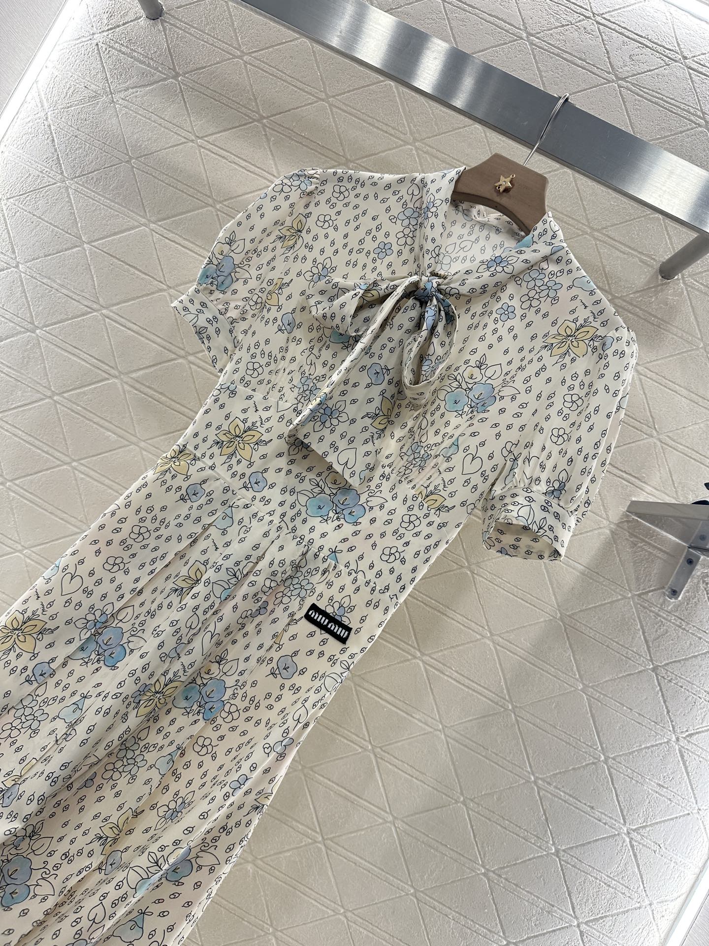 Mi*mi*♥2025 new product Floral retro dress