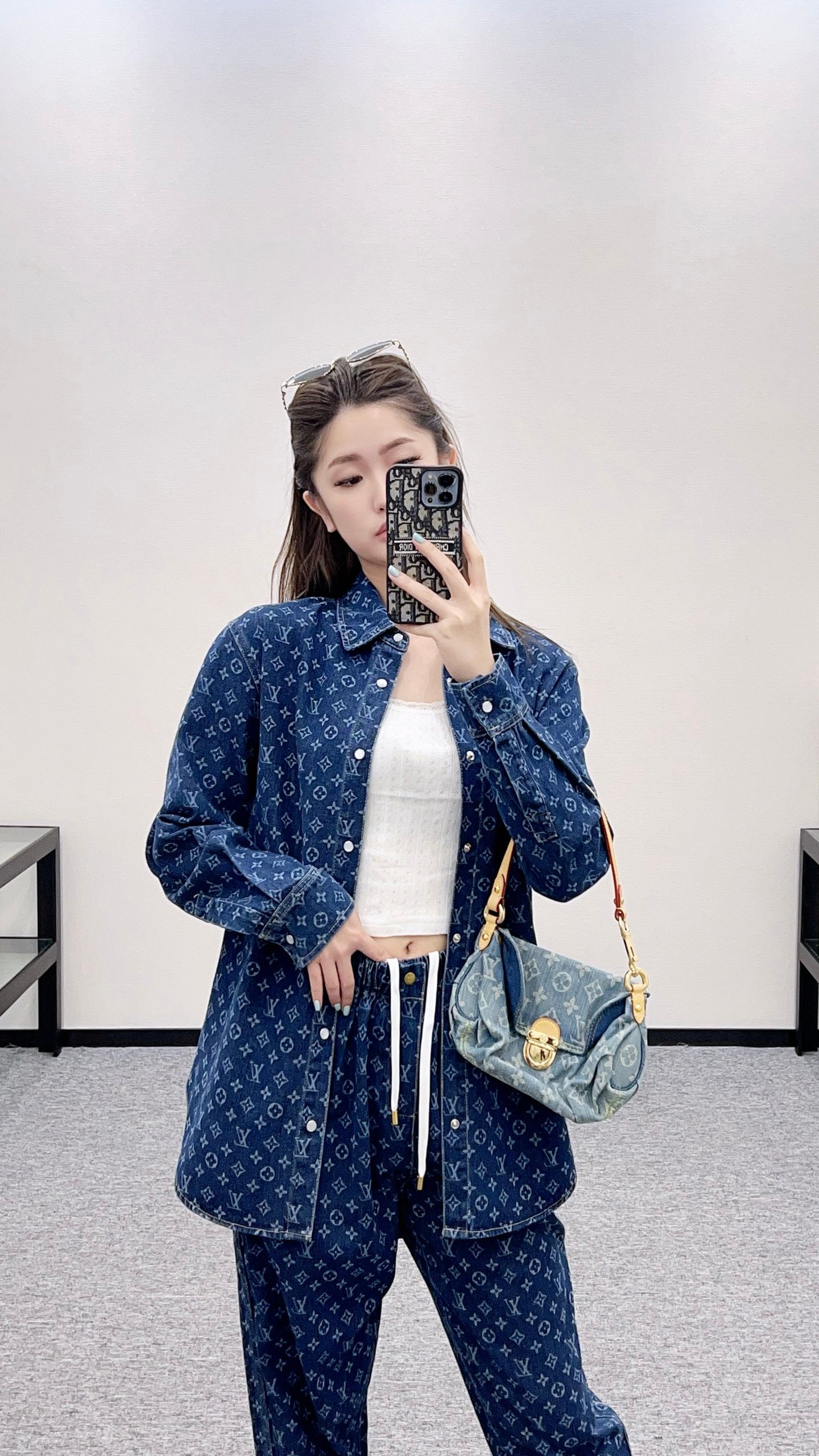 L*♥2025 new products Shirt and jeans trousers set
