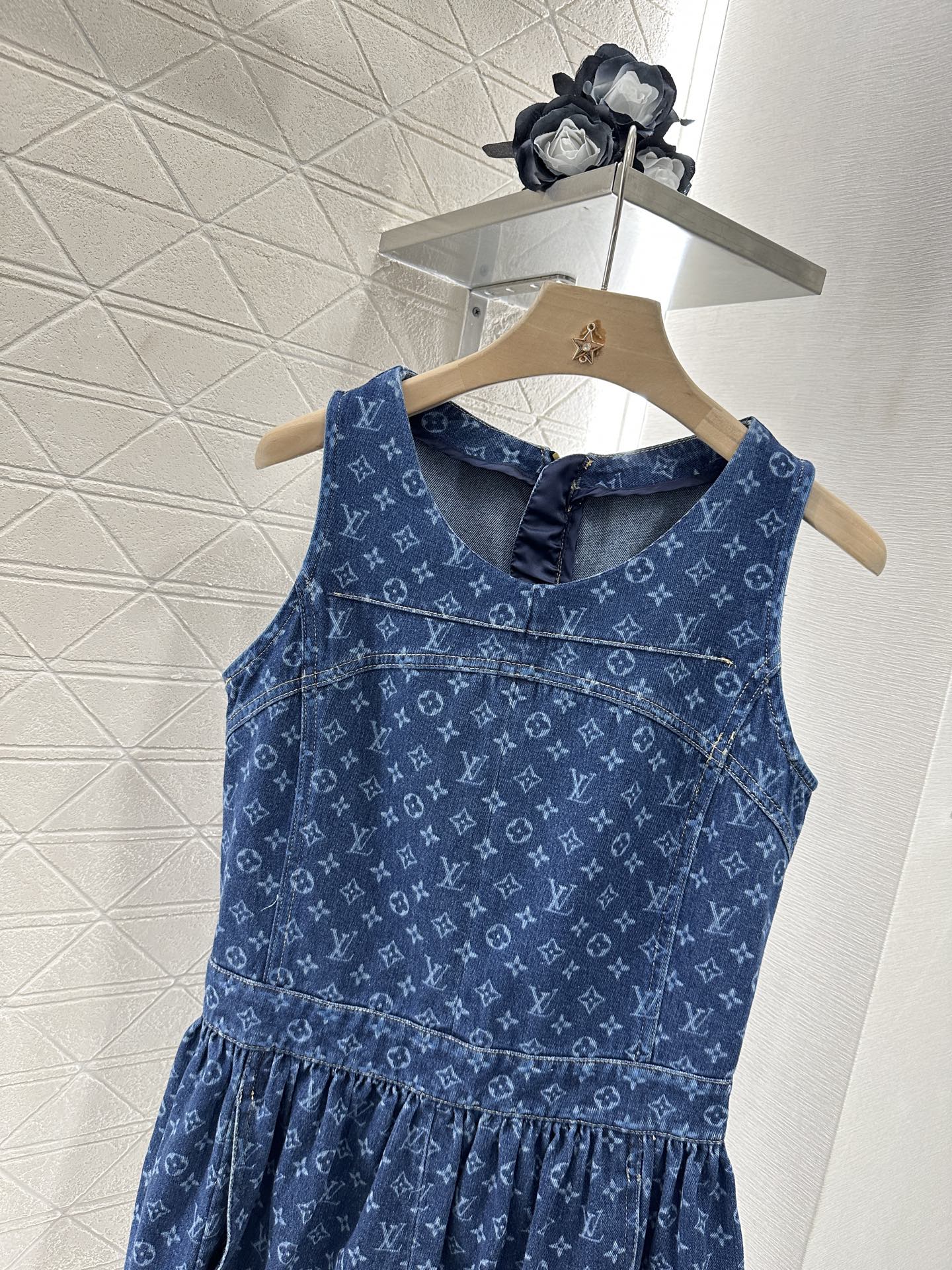 Louis *♥2025 new product Denim vest skirt
