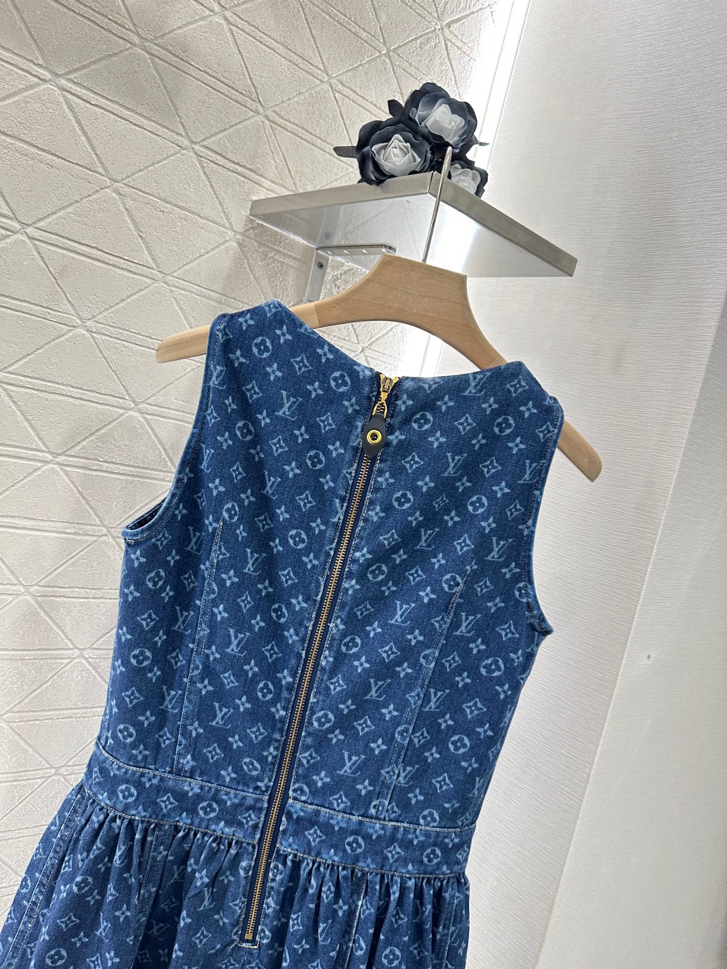 Louis *♥2025 new product Denim vest skirt