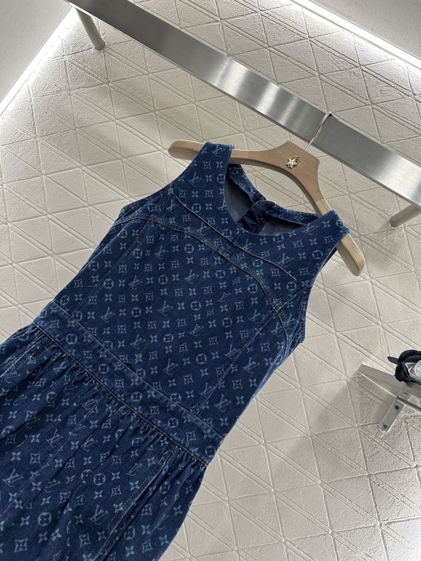 Louis *♥2025 new product Denim vest skirt