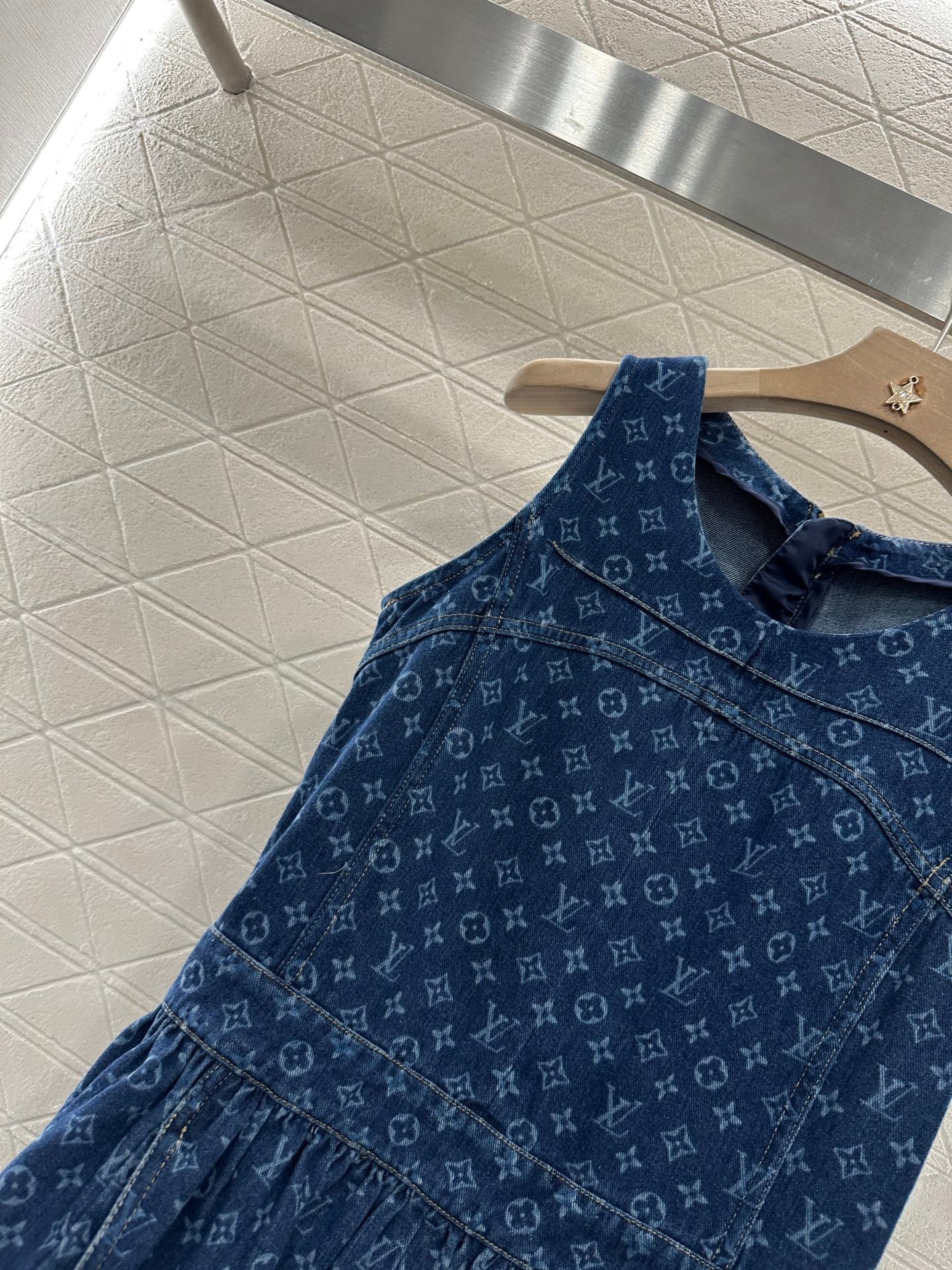 Louis *♥2025 new product Denim vest skirt
