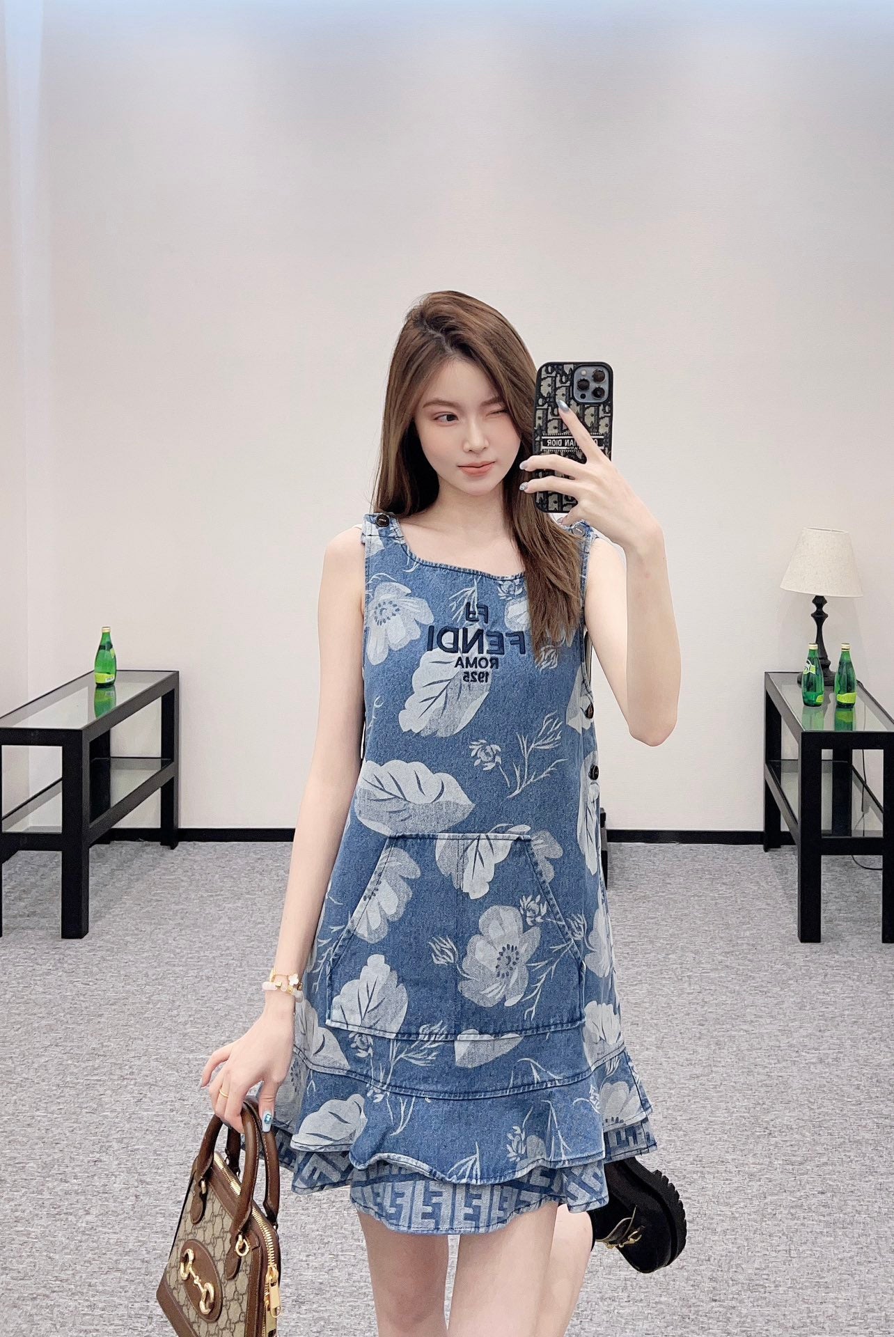 F*♥2025 new product Fishtail vest dress