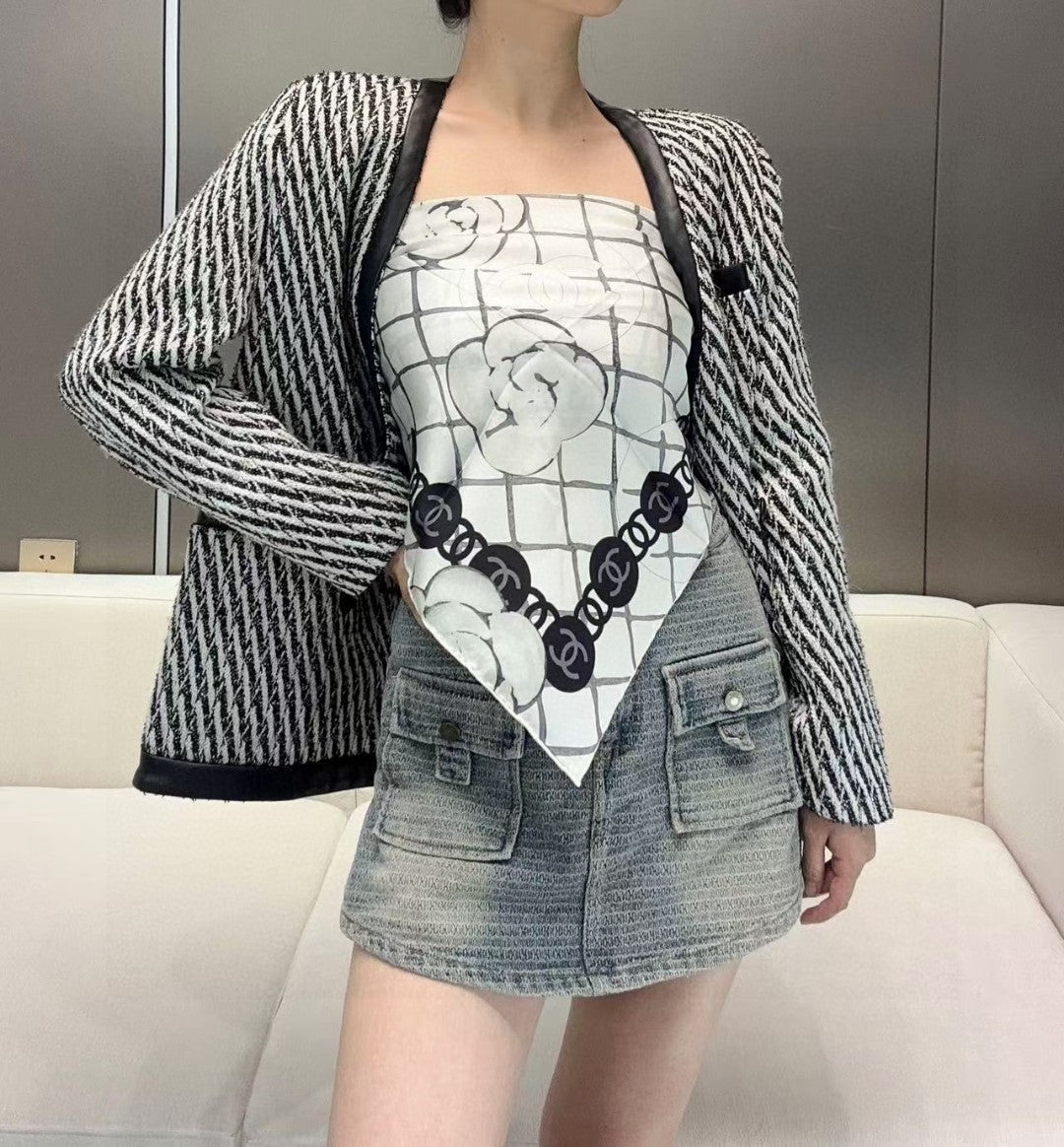 C* New Arrival Silk Scarf Top