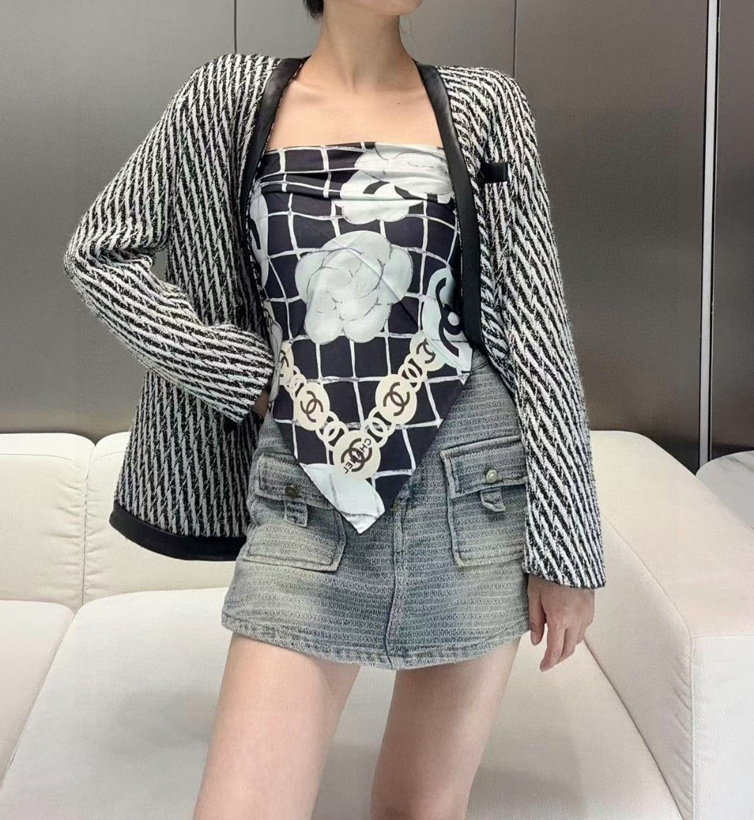 C* New Arrival Silk Scarf Top
