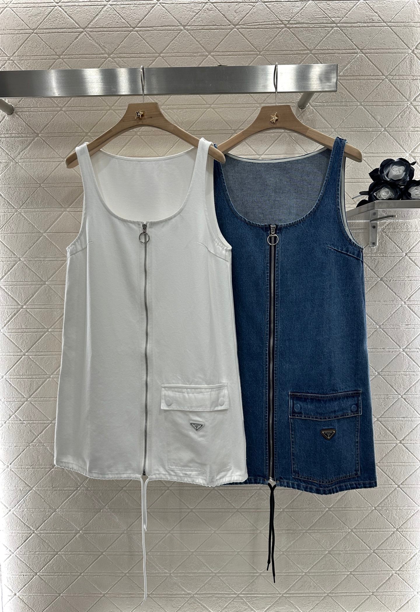 P*♥2025 new product Denim vest skirt