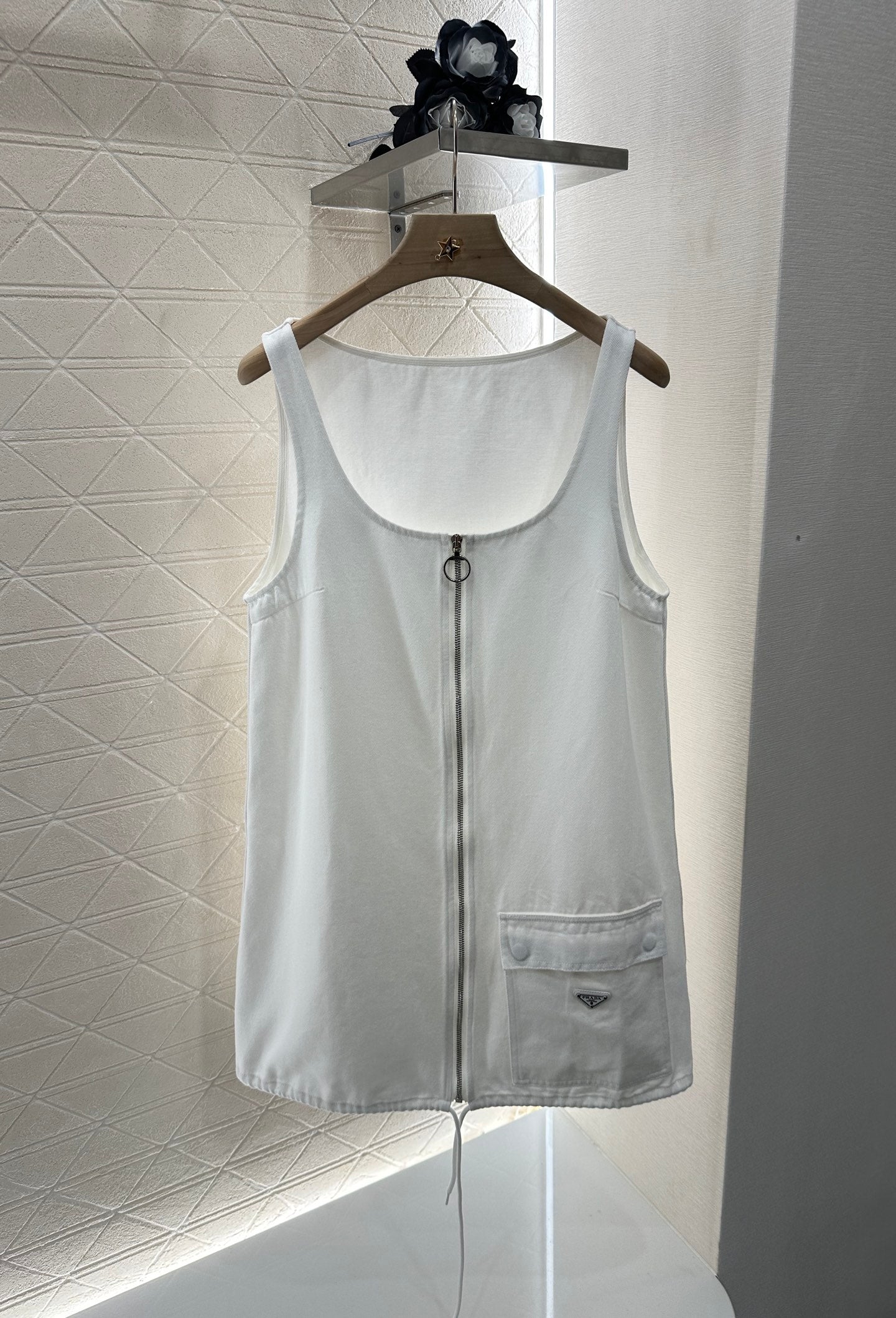 P*♥2025 new product Denim vest skirt
