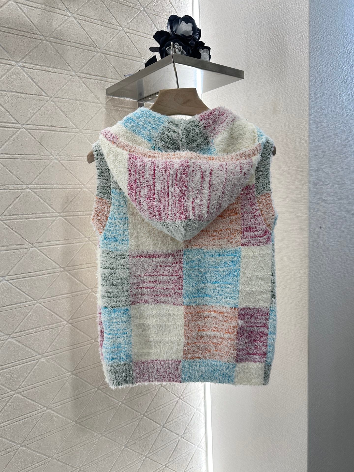 C*♥2025 new product Hooded knitted vest
