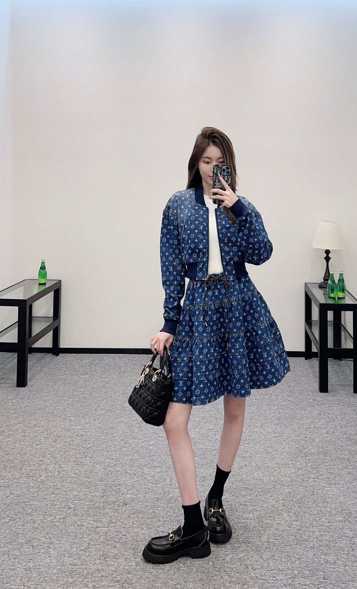 Louis *♥ 2025 new arrivals Denim jacket and skirt set