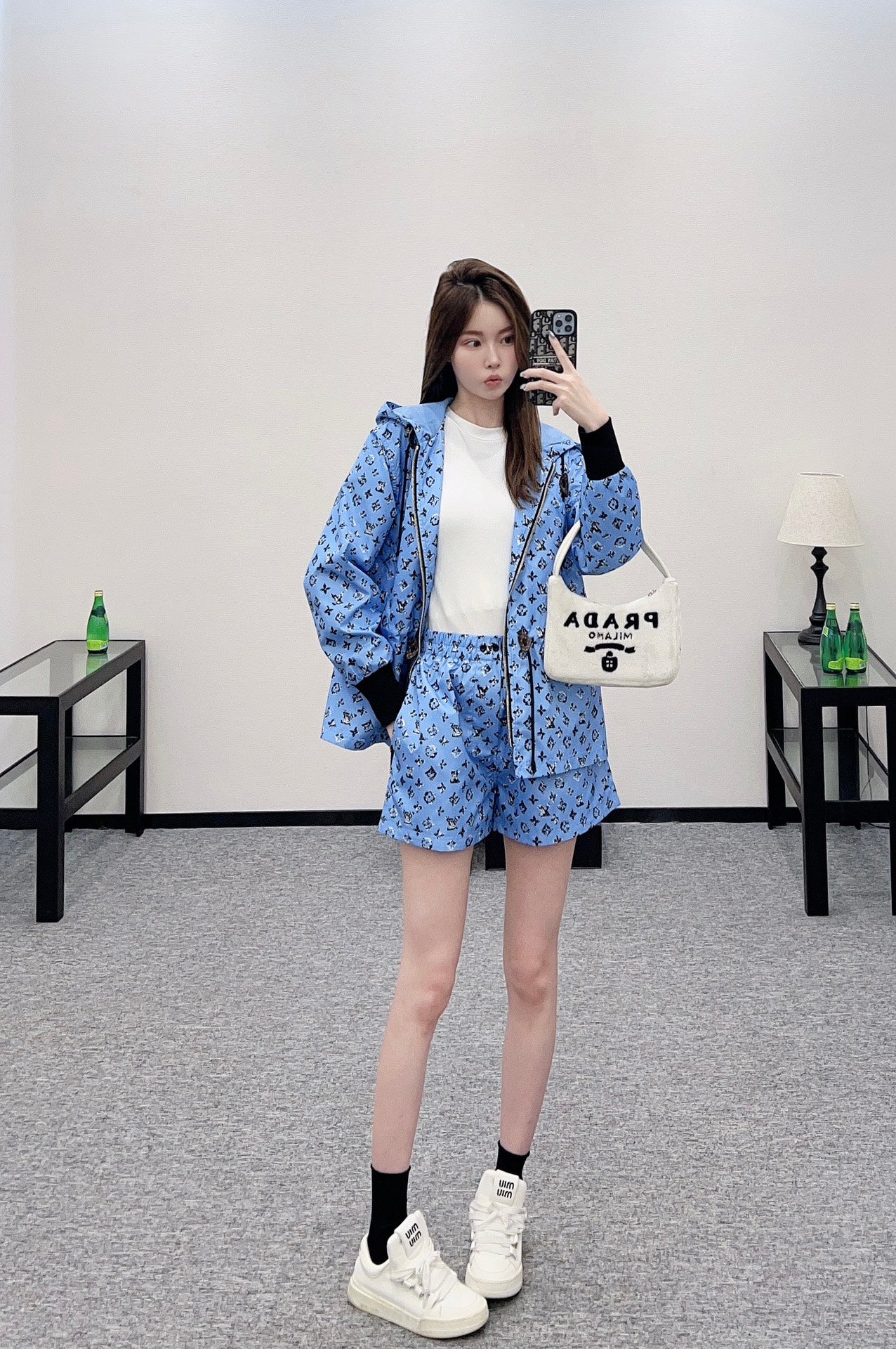 Louis *♥New Arrival Hooded Jacket and Shorts Set
