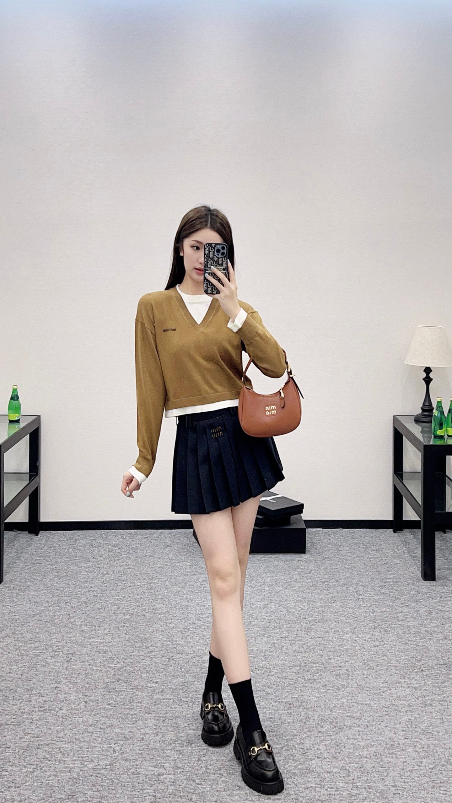 Mi*mi*♥2025 new product Knitted long-sleeved sweater