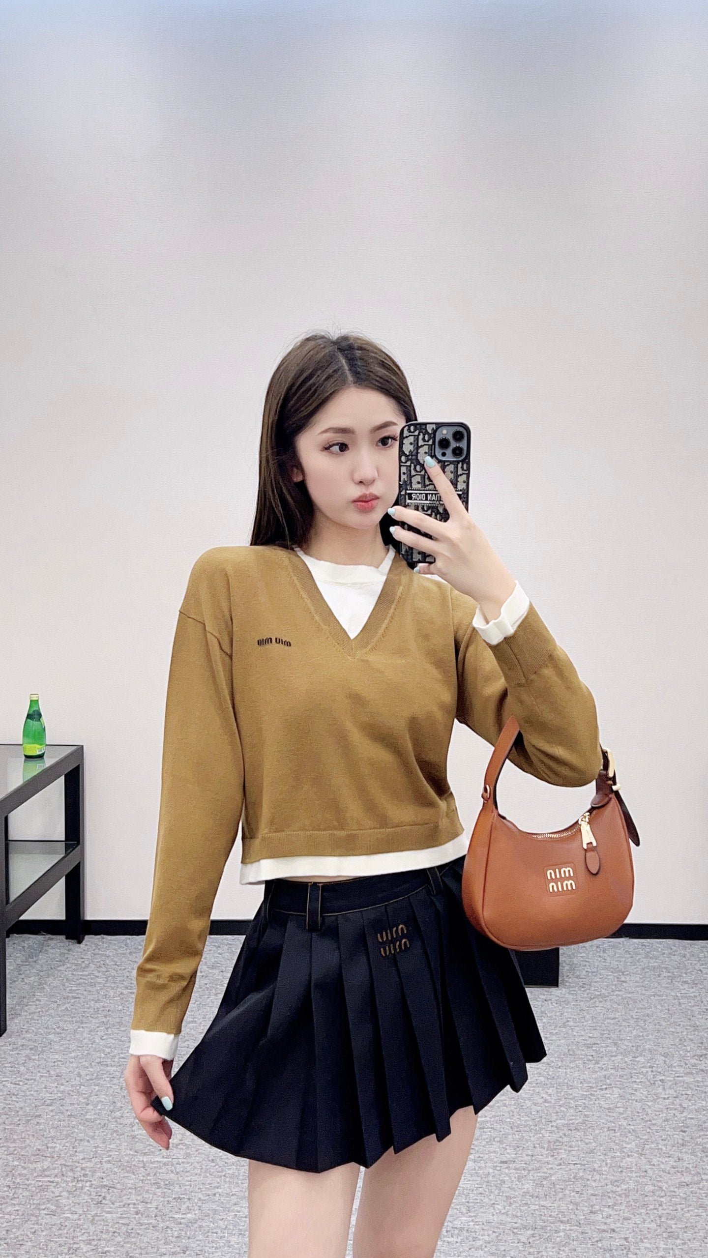 Mi*mi*♥2025 new product Knitted long-sleeved sweater