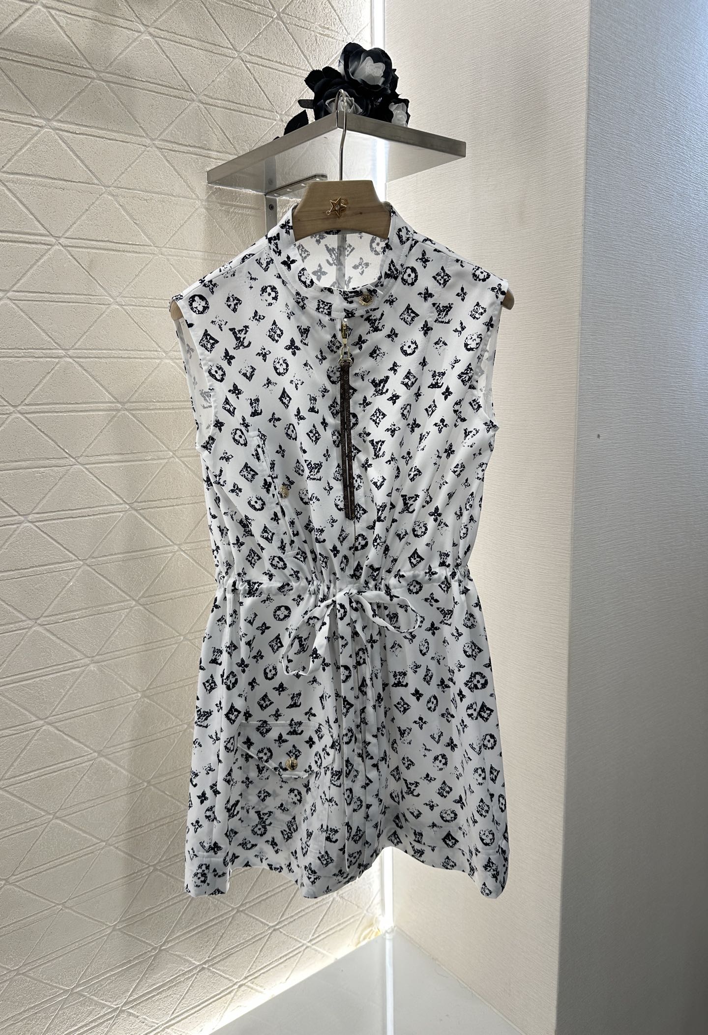 Louis *♥New Arrival Zippered Printed Vest Dress